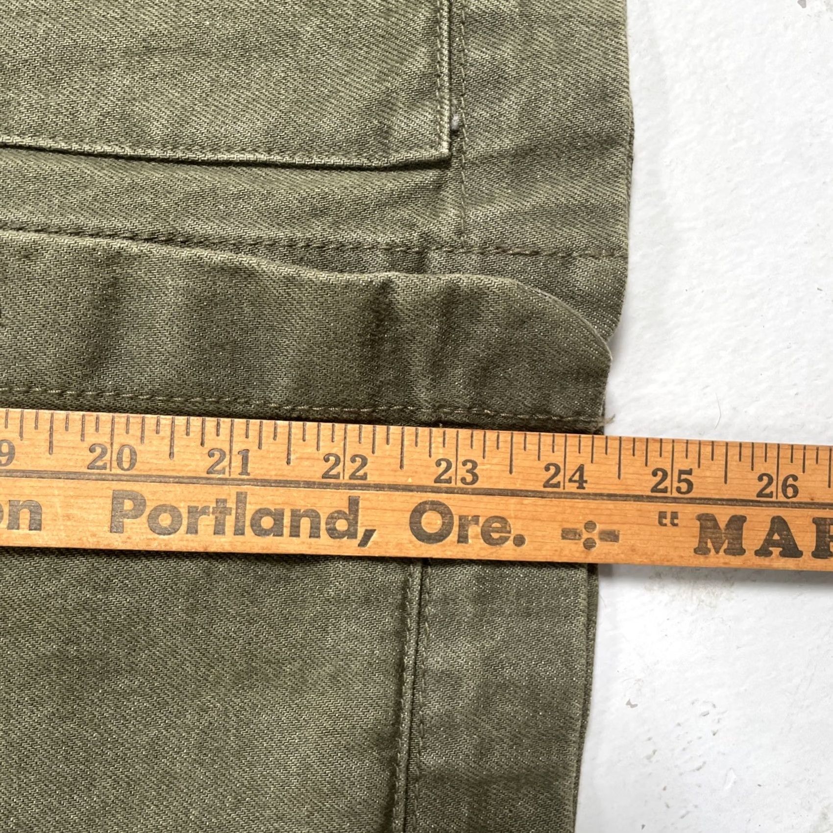 Denime Carleen Kelsy Parkhouse Denim Chore Work Ranch Jacket Made In USA Women’s S Denim Jacket Green Western Army Designer LA Vintage? Size S / US 4 / IT 40 - 5 Thumbnail