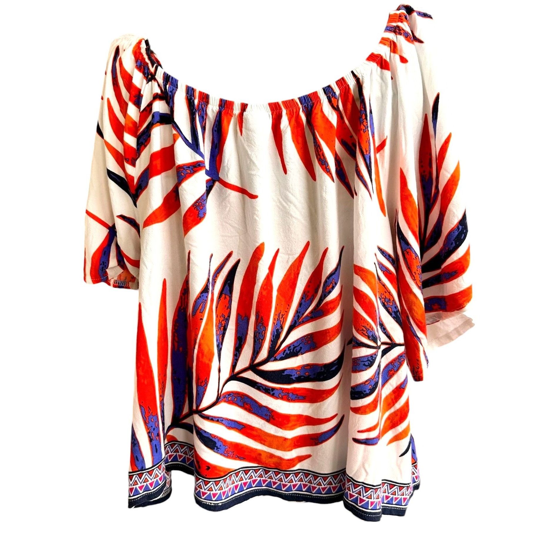 Vintage Lascada On Off Shoulder Top Size 12 14 White Size XL / US 12-14 / IT 48-50 - 9 Thumbnail