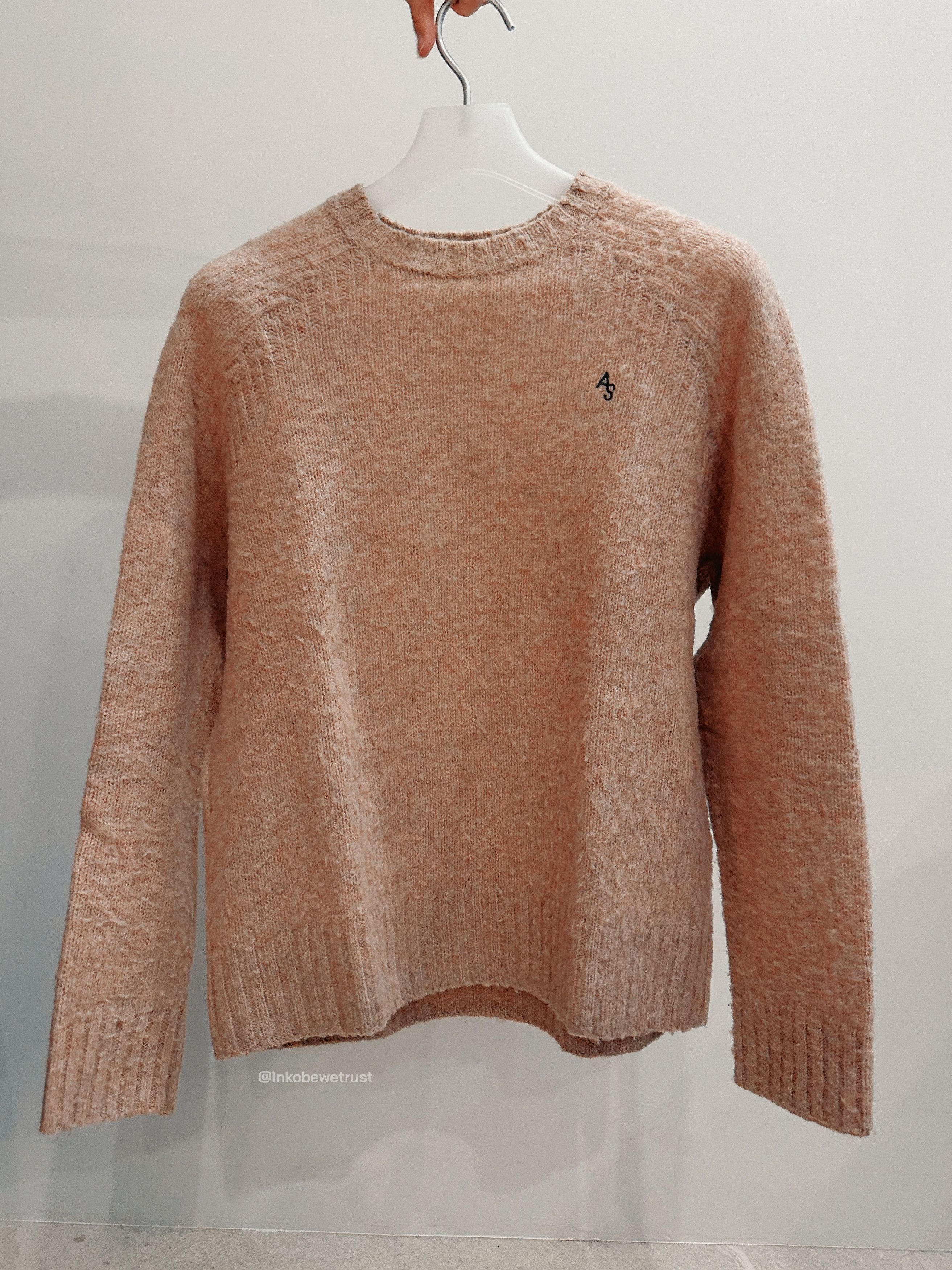 Acne Studios Brushed ​Shetland Wool Sweater - Pink Size US M / EU 48-50 / 2 - 2 Thumbnail