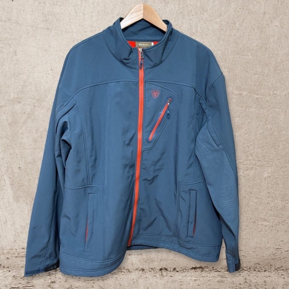 Ariat Men's Ariat Blue Jacket with red Accents Size US XXL / EU 58 / 5 - 1 Thumbnail