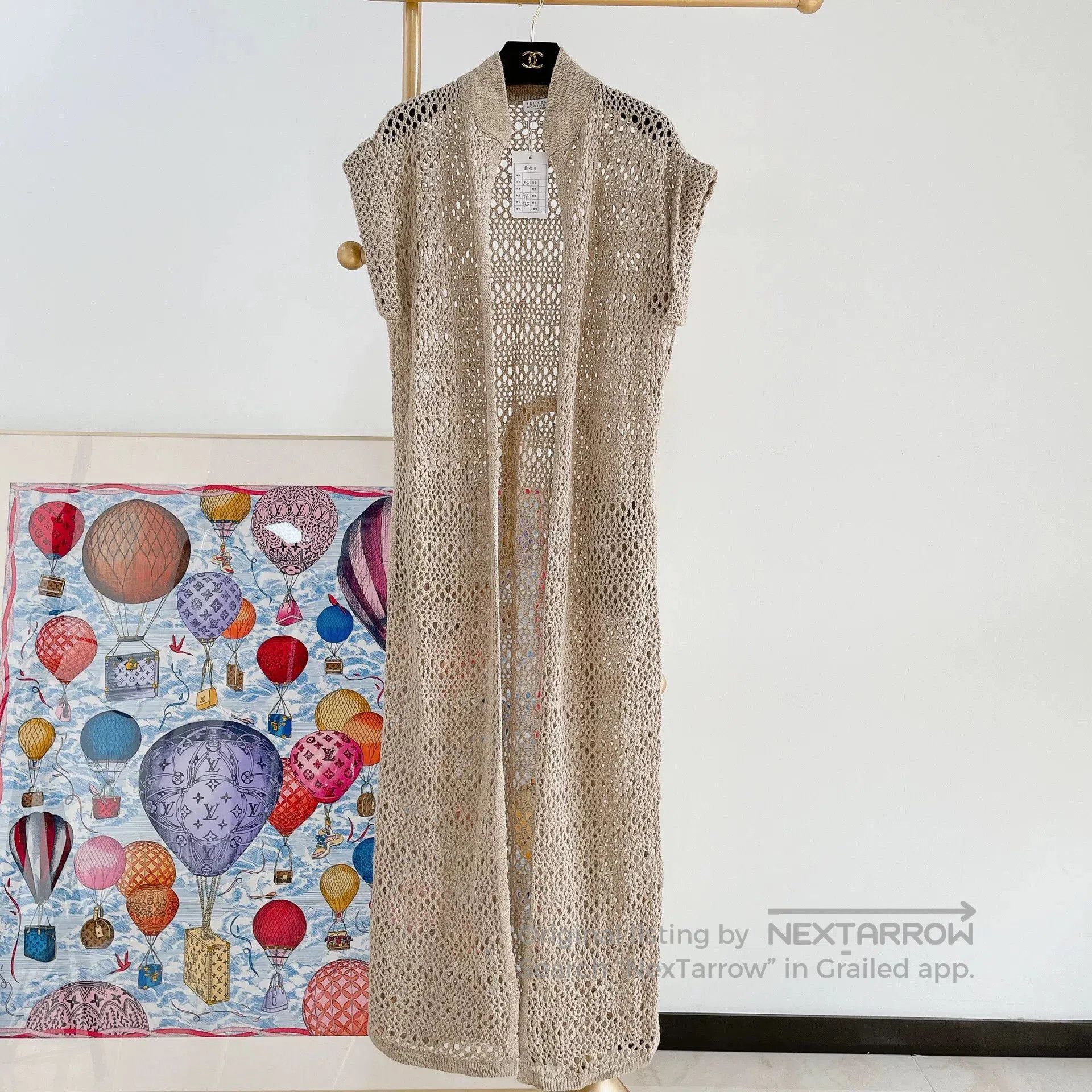Brunello Cucinelli Brunello Cucinelli Long Hollow-Knit Coat. Size US XS / EU 42 / 0 - 1 Thumbnail