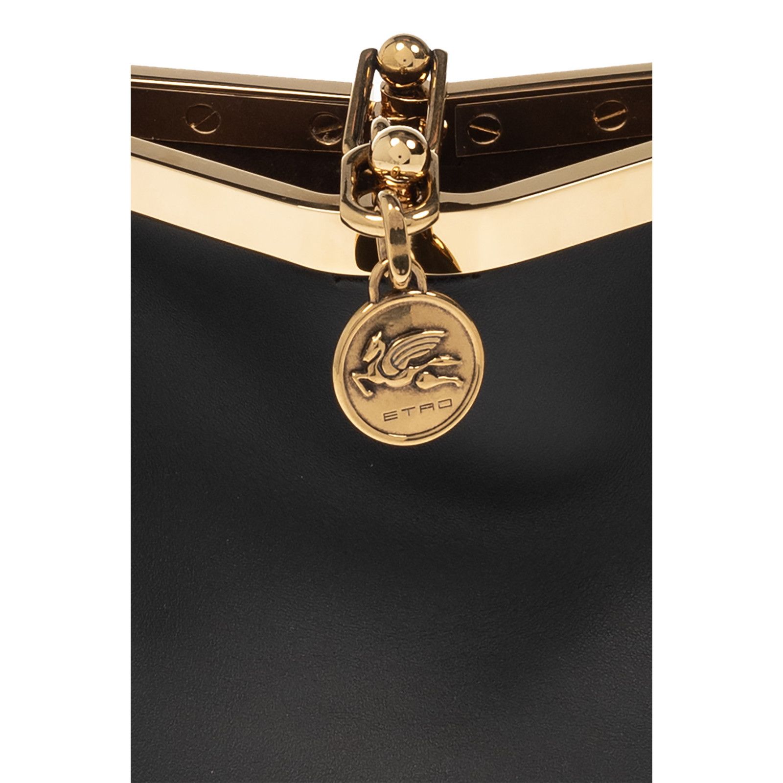 Etro ETRO Vela Small Black Leather Shoulder Bag New And Authenti Size ONE SIZE - 5 Thumbnail