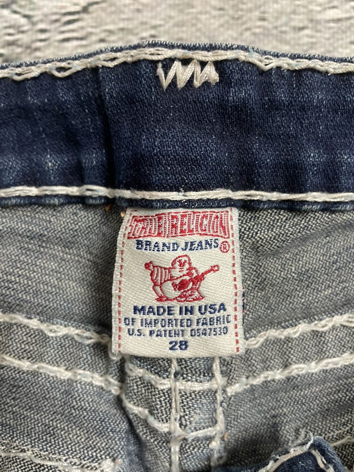 True Religion True Religion blue jeans flared bootcut white stitching Joey Size 28" / US 6 / IT 42 - 5 Thumbnail