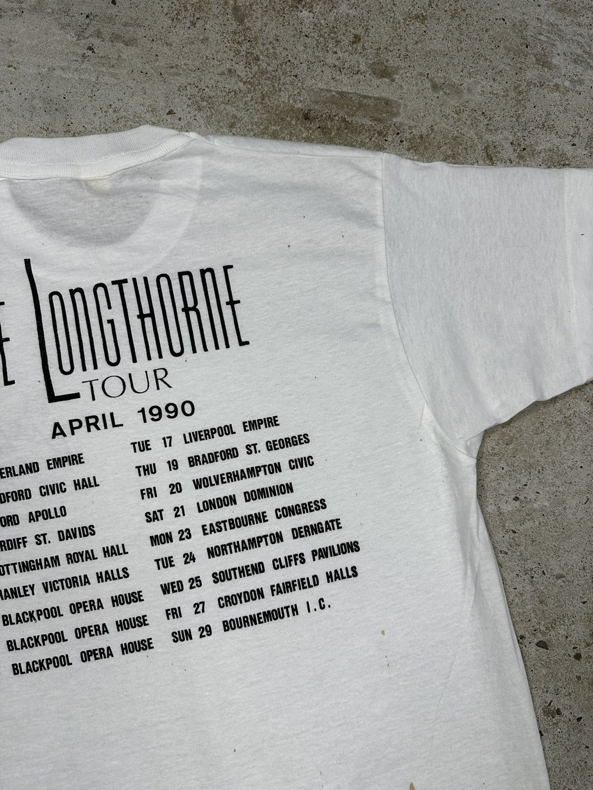Band Tees Vintage 1990 Joe Longthorne Tour Tee T Shirt White Size US M / EU 48-50 / 2 - 13 Thumbnail