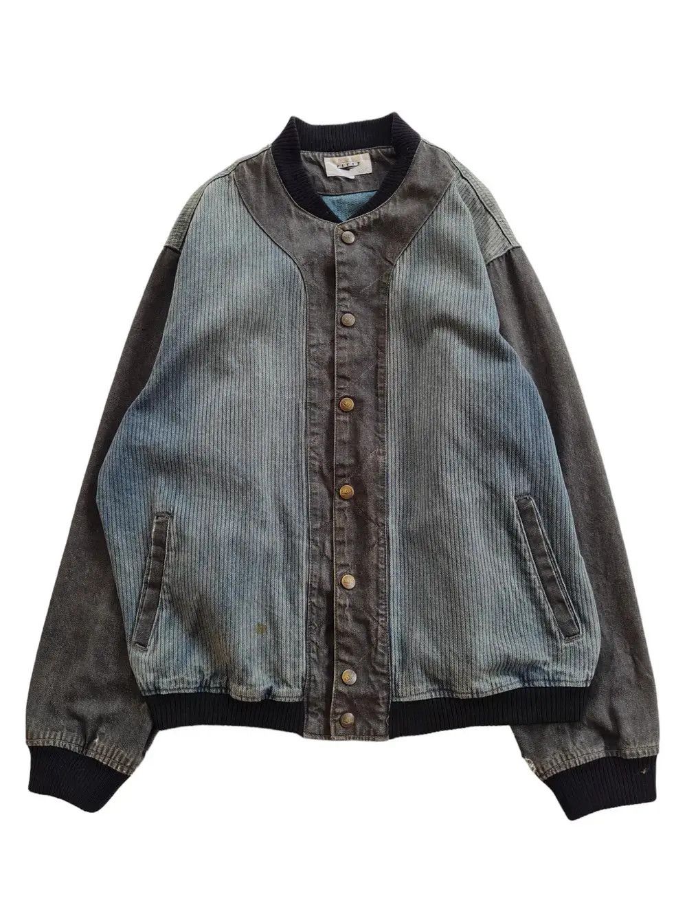 Japanese Brand Vintage Denim Jacket Fittz - L Size US L / EU 52-54 / 3 - 1 Thumbnail