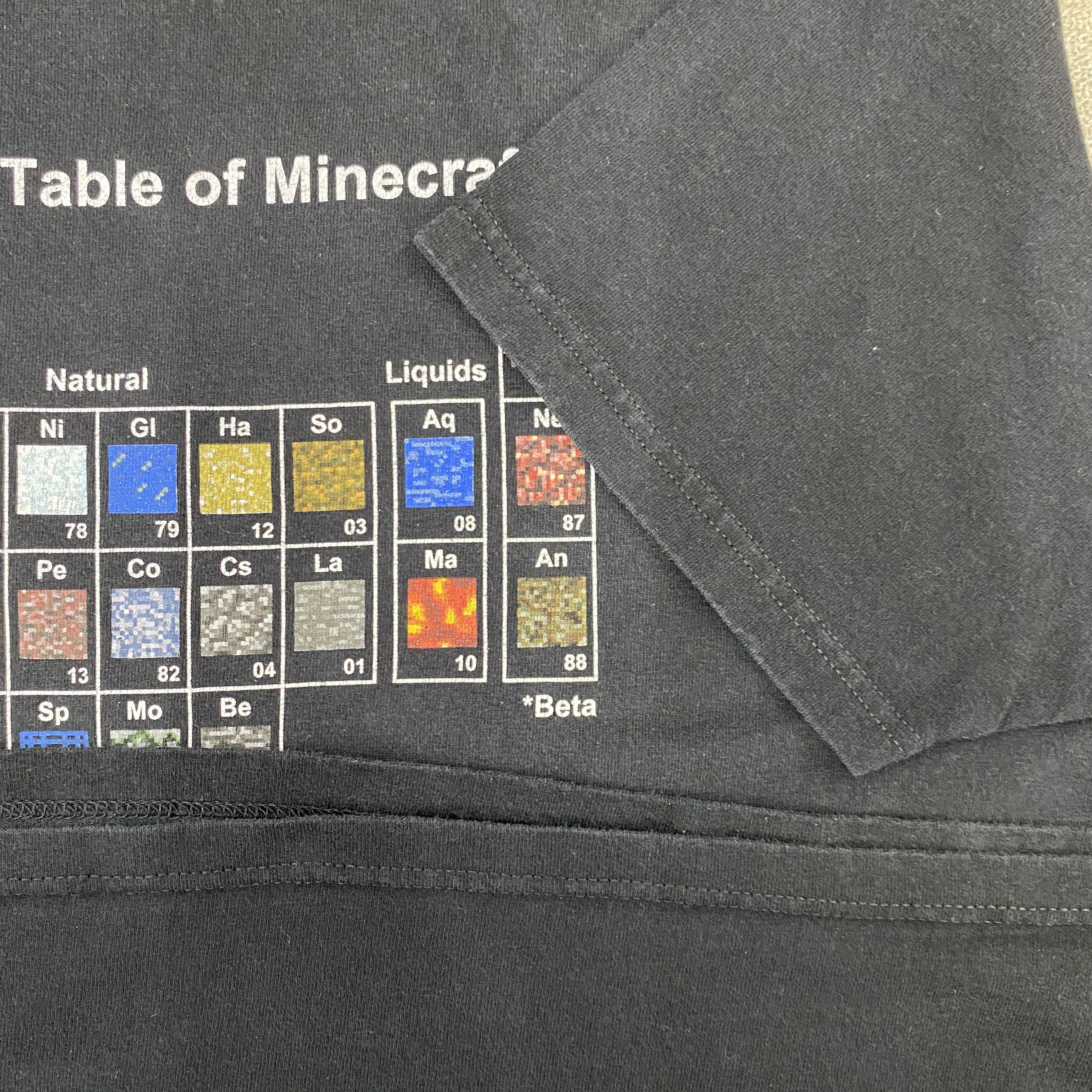 Japanese Brand Vintage Minecraft Periodic Table T-Shirt - I054 Size US L / EU 52-54 / 3 - 5 Thumbnail