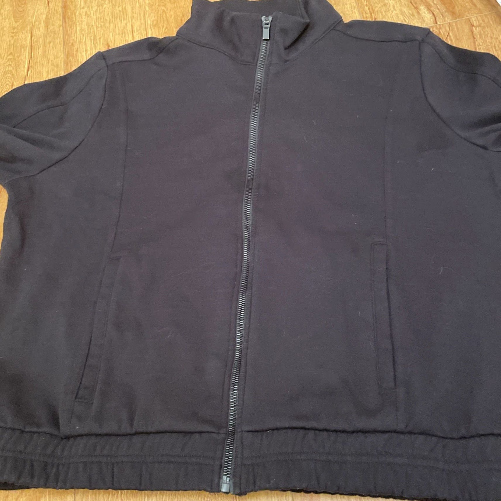 Vintage Yogalicious Cloud Departure Jacket Women’s XL Black Full Zip Collared Plush Jacket Size XL / US 12-14 / IT 48-50 - 4 Thumbnail