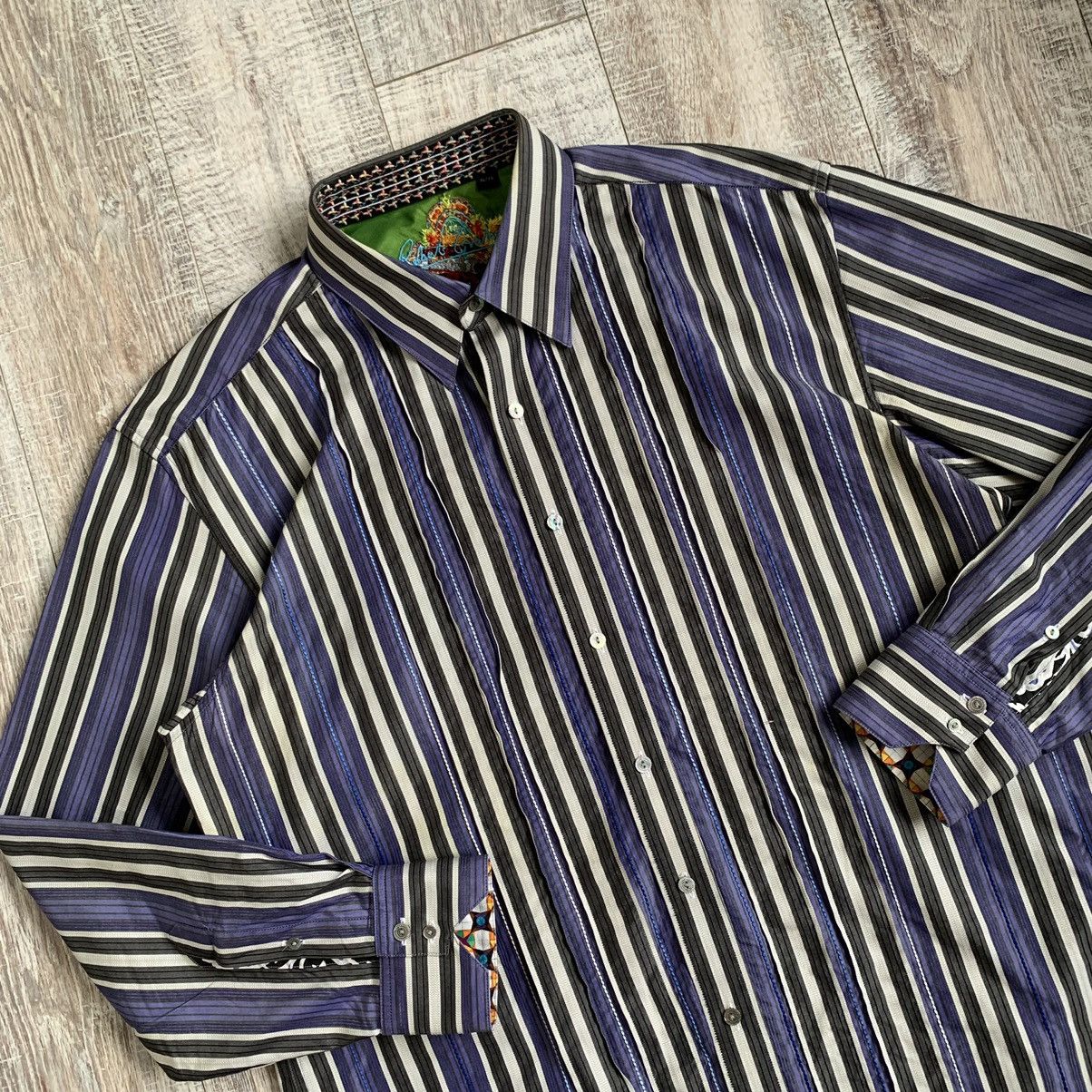 Robert Graham × Vintage Vintage Robert Graham Cotton long sleeve shirt Size US XL / EU 56 / 4 - 2 Thumbnail