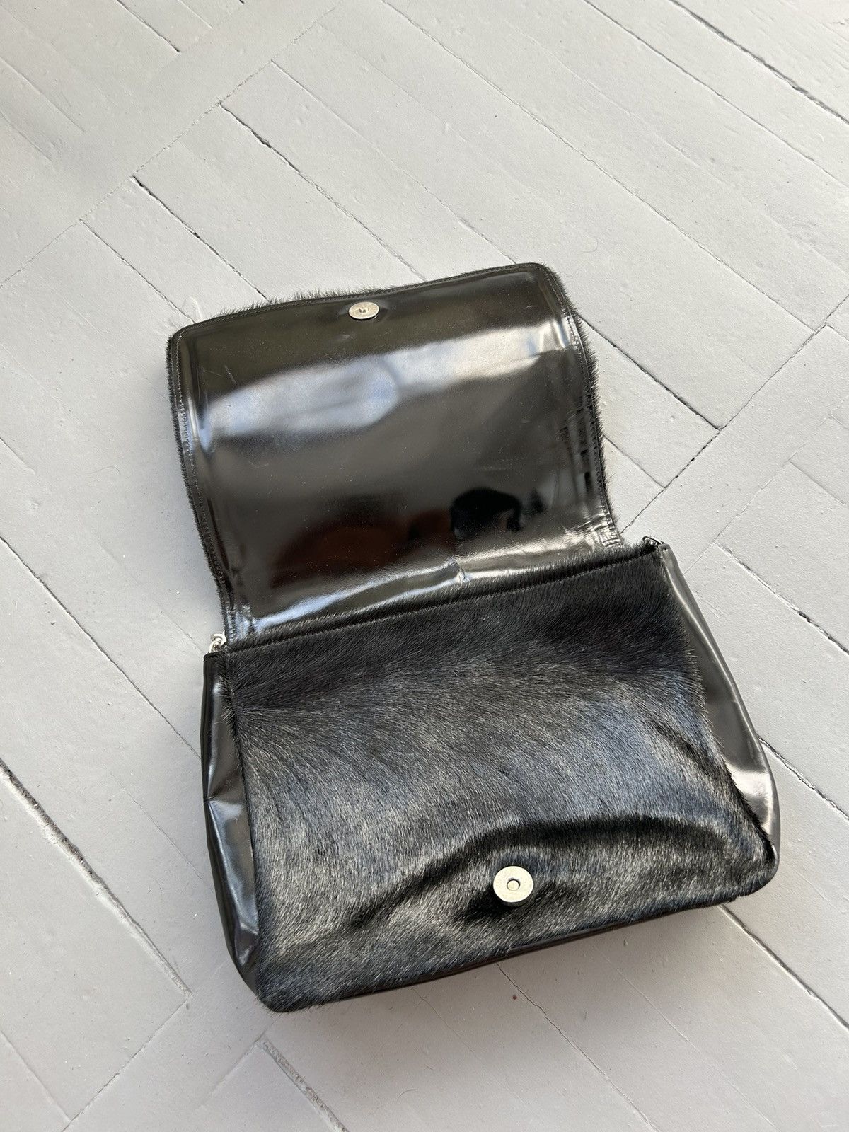 Vintage Herve Masson Paris leather fur bag Size ONE SIZE - 6 Thumbnail