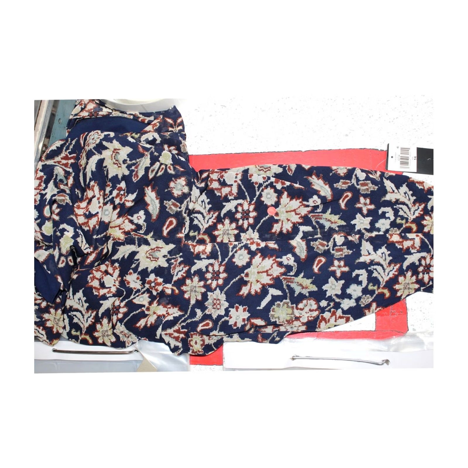 Ralph Lauren Ralph Lauren Womens Floral Evening Maxi Dress navy 14 Size XL / US 12-14 / IT 48-50 - 3 Thumbnail