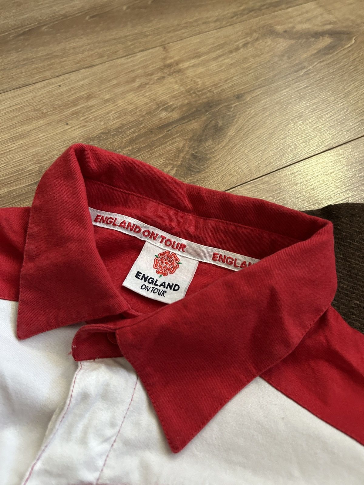 Vintage Vintage England Tour Rugby championship 2010 big logo polos Size US L / EU 52-54 / 3 - 3 Thumbnail