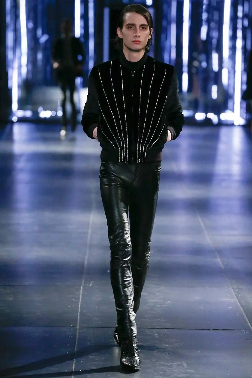 Saint Laurent Paris Saint Laurent Swarowski Embellished Velvet Jacket Size US S / EU 44-46 / 1 - 11 Thumbnail