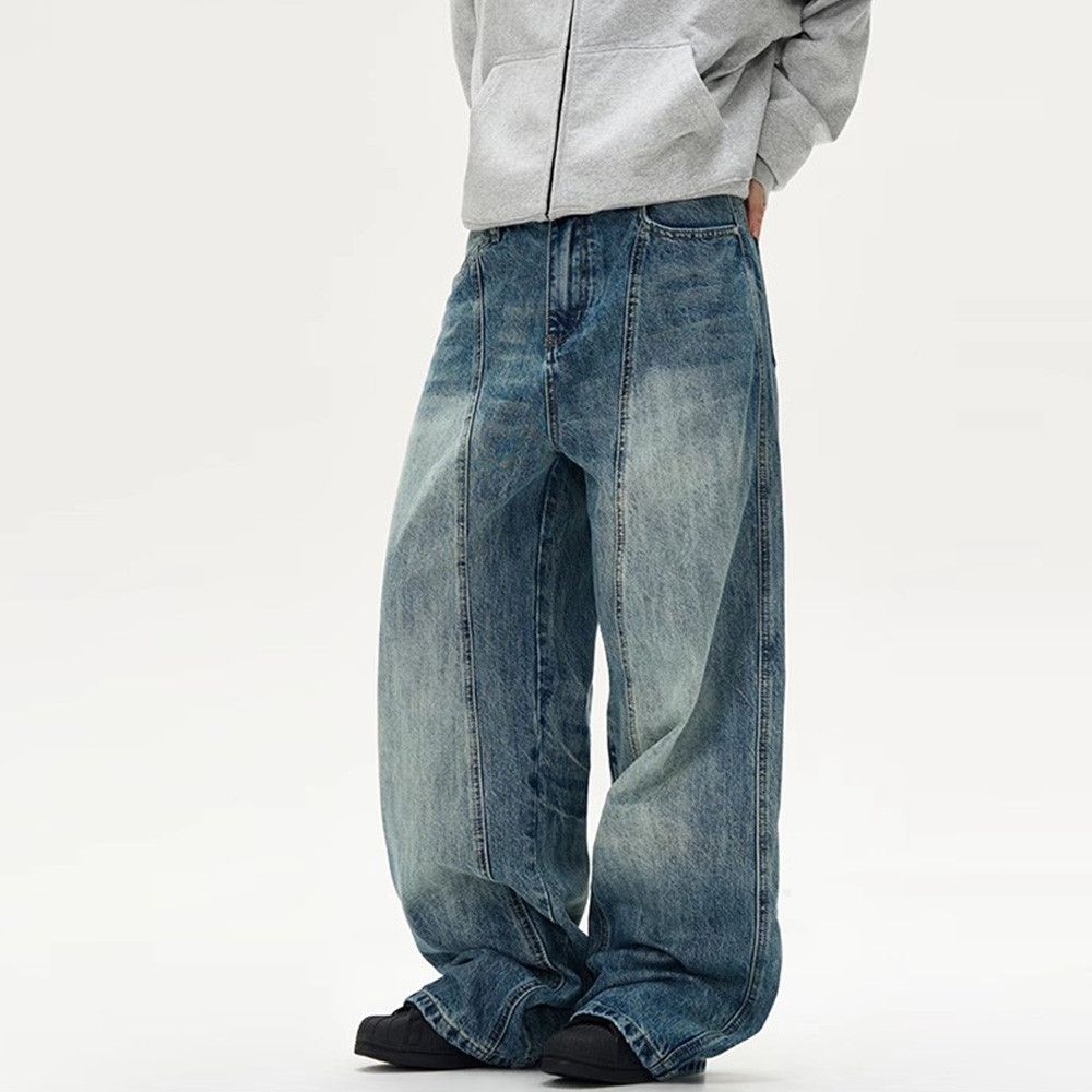 Jean Spliced Washed Disstressed Jeans Mens Size US 31 - 1 Thumbnail