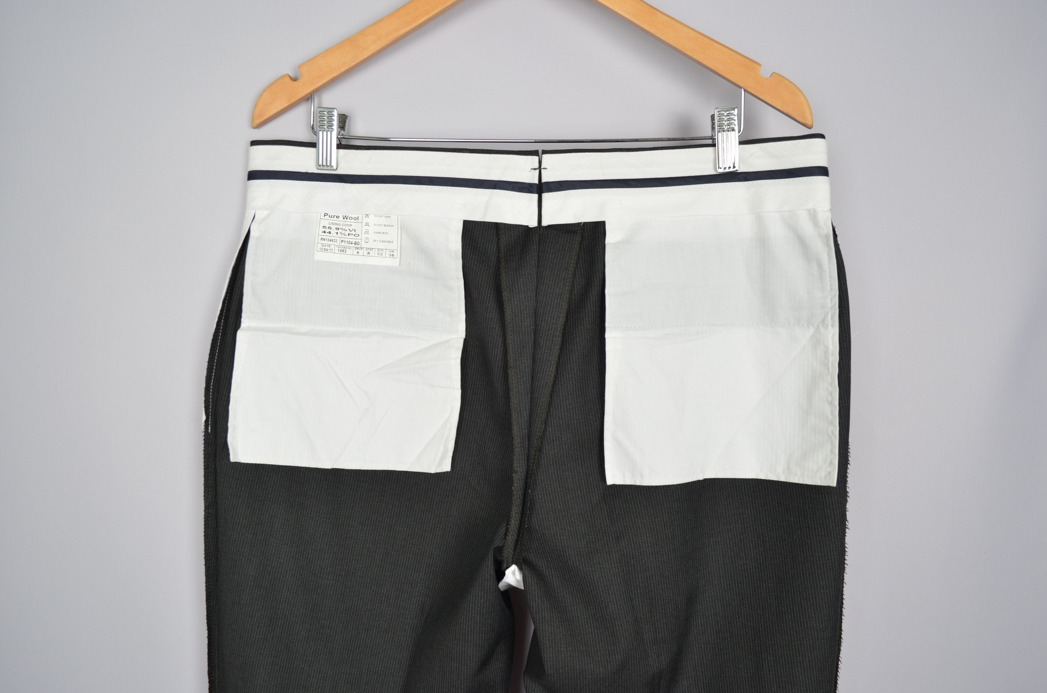 Designer × Suitsupply Suitsupply Brescia Striped Grey Pants Trousers Size 52\US36 Size US 36 / EU 52 - 10 Thumbnail