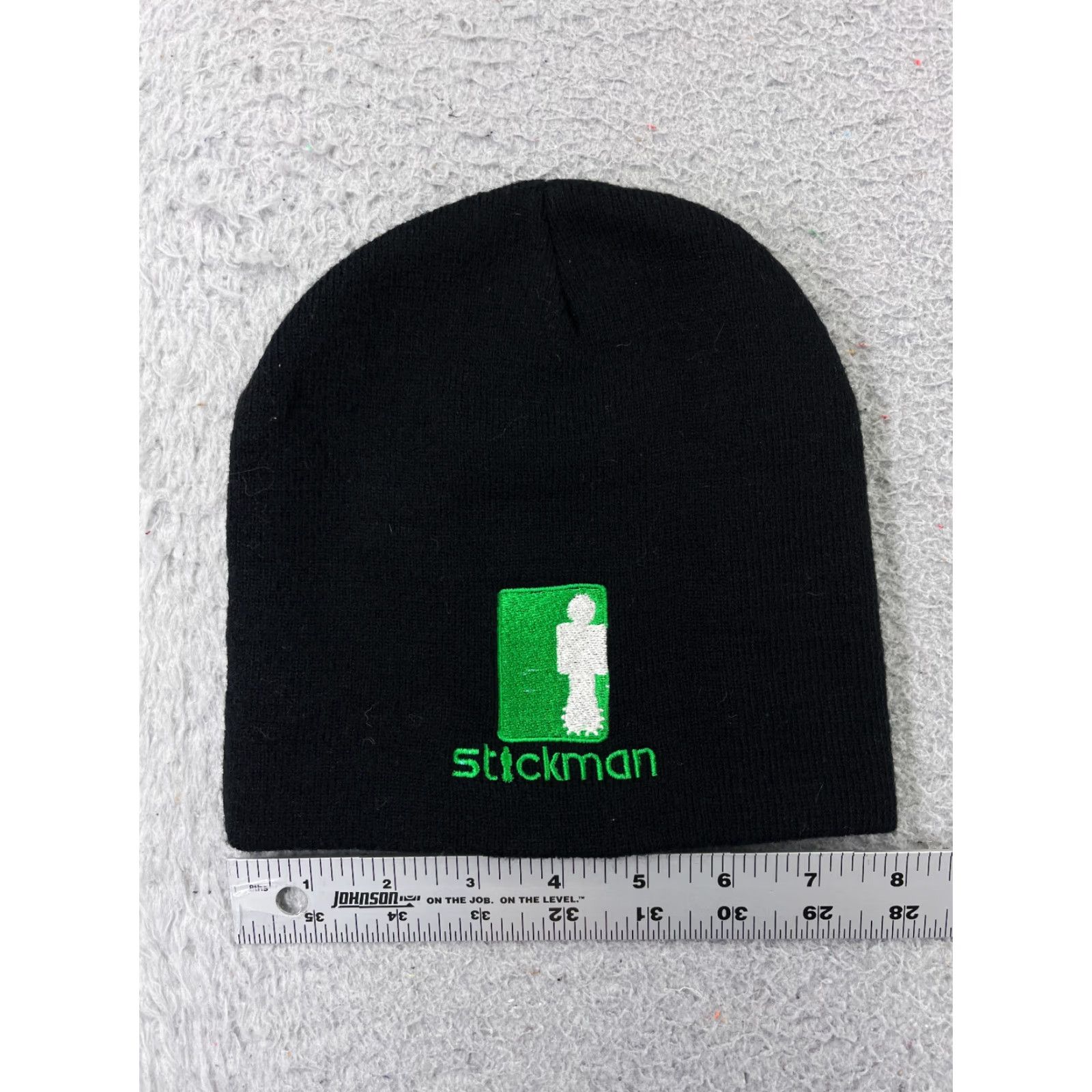 Vintage Otto Beanie Adult One Size Black Knit Embroidered Acrylic Toque Vernal Utah Size ONE SIZE - 3 Thumbnail