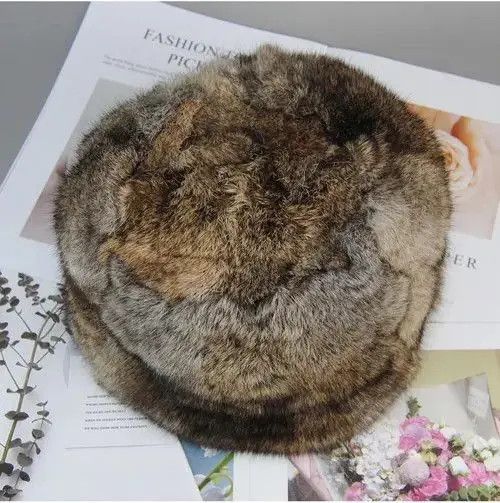 Other Kitazawa x Maya Warm Natural Rabbit Fur Bomber Hat Size ONE SIZE - 8 Thumbnail