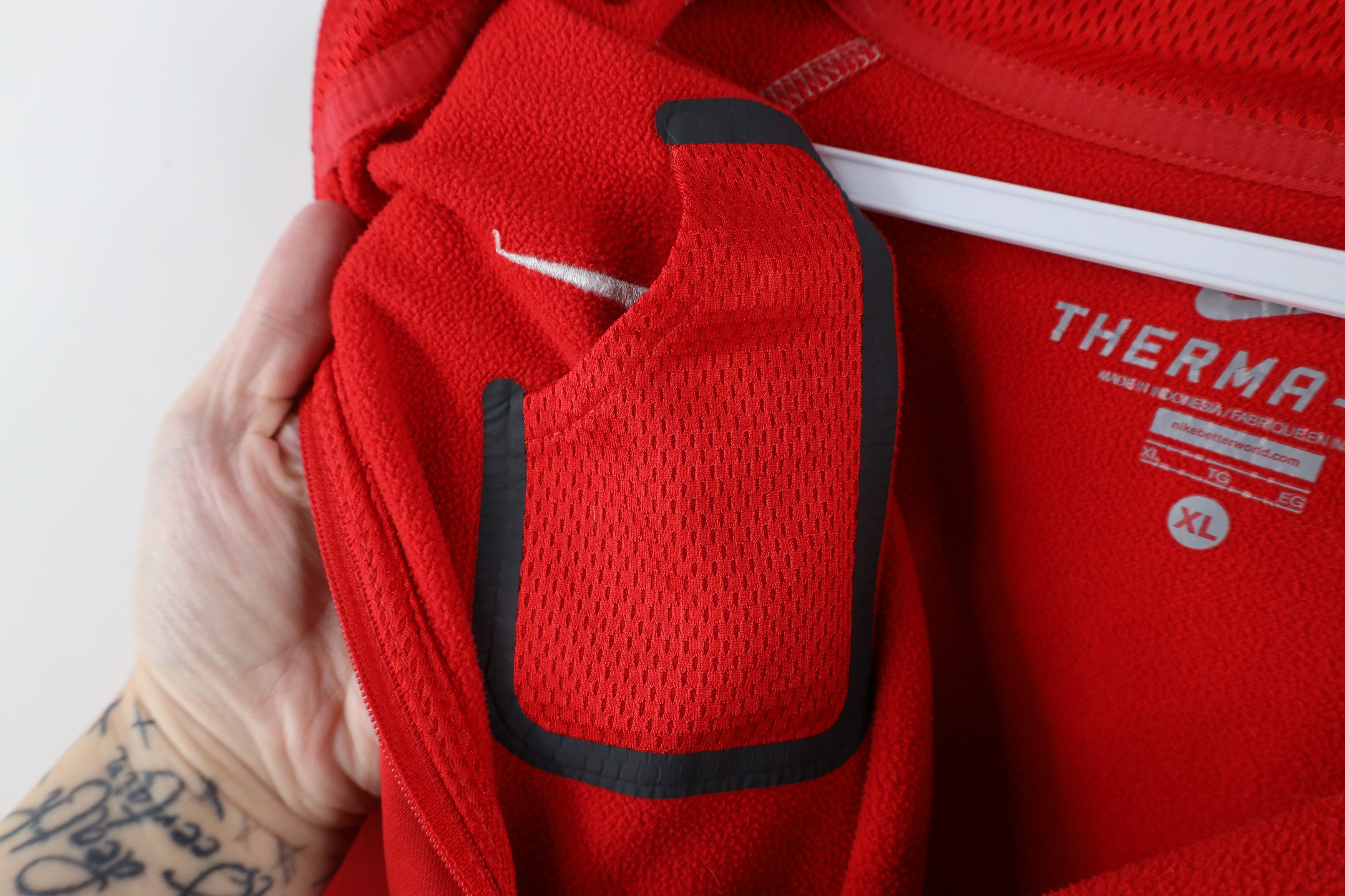 Nike × Vintage Y2K Nike Therma Fit Mini Swoosh Half Zip Pullover Sweater Size US XL / EU 56 / 4 - 8 Thumbnail