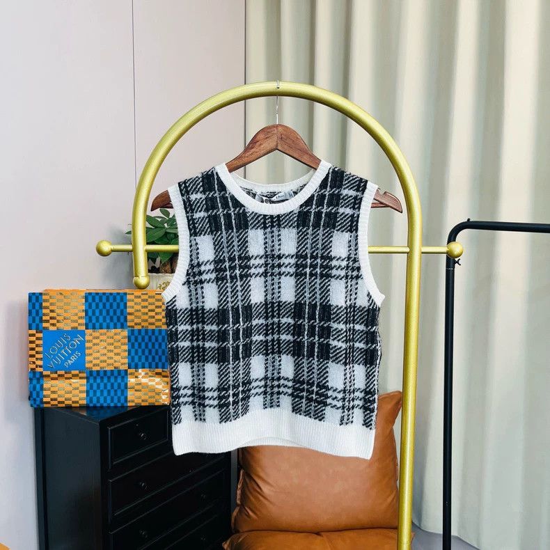 Dior Dior Thousand-bird check black and white sweater vest Size XS / US 0-2 / IT 36-38 - 1 Thumbnail