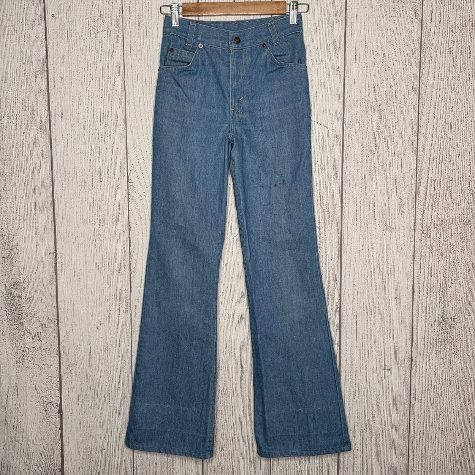 Levi's 70s Levi’s Orange Tab Flare Jeans USA W24 L31 (23x30.5) Size 23" - 1 Thumbnail