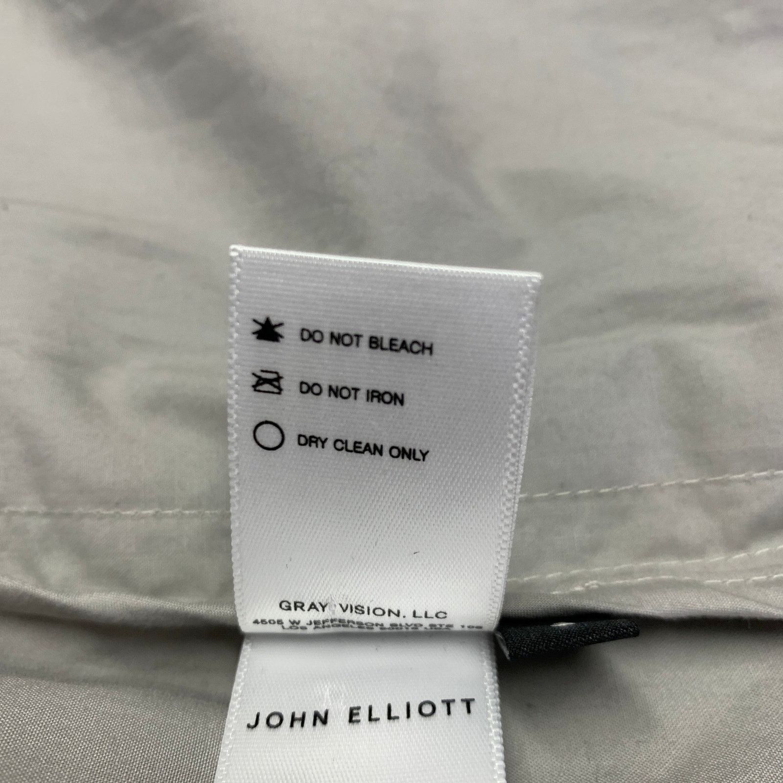 John Elliott JOHN ELLIOTT L Grey Black Stripe Cotton Windbreaker Jacket Size US L / EU 52-54 / 3 - 7 Thumbnail