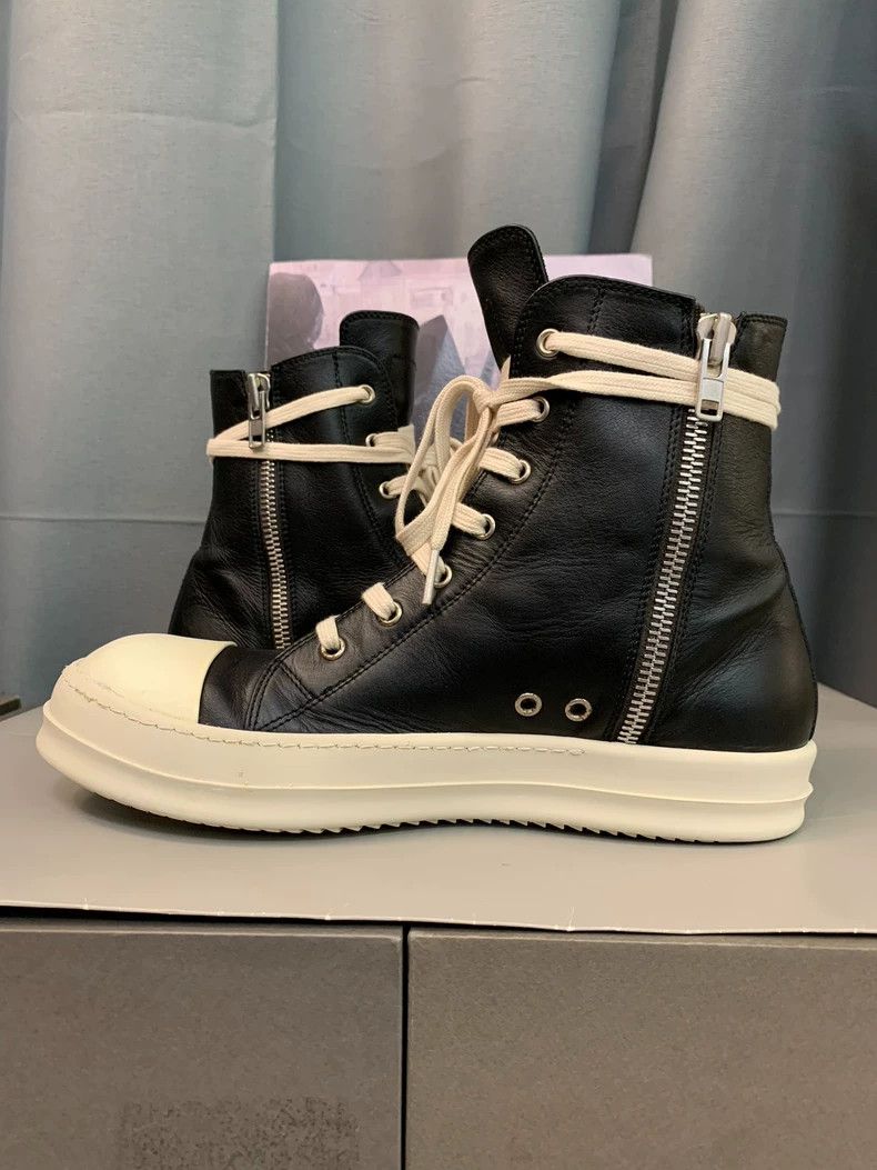 Rick Owens Rick Owens Black and white high-top sneakers Size US 8.5 / EU 41-42 - 6 Thumbnail