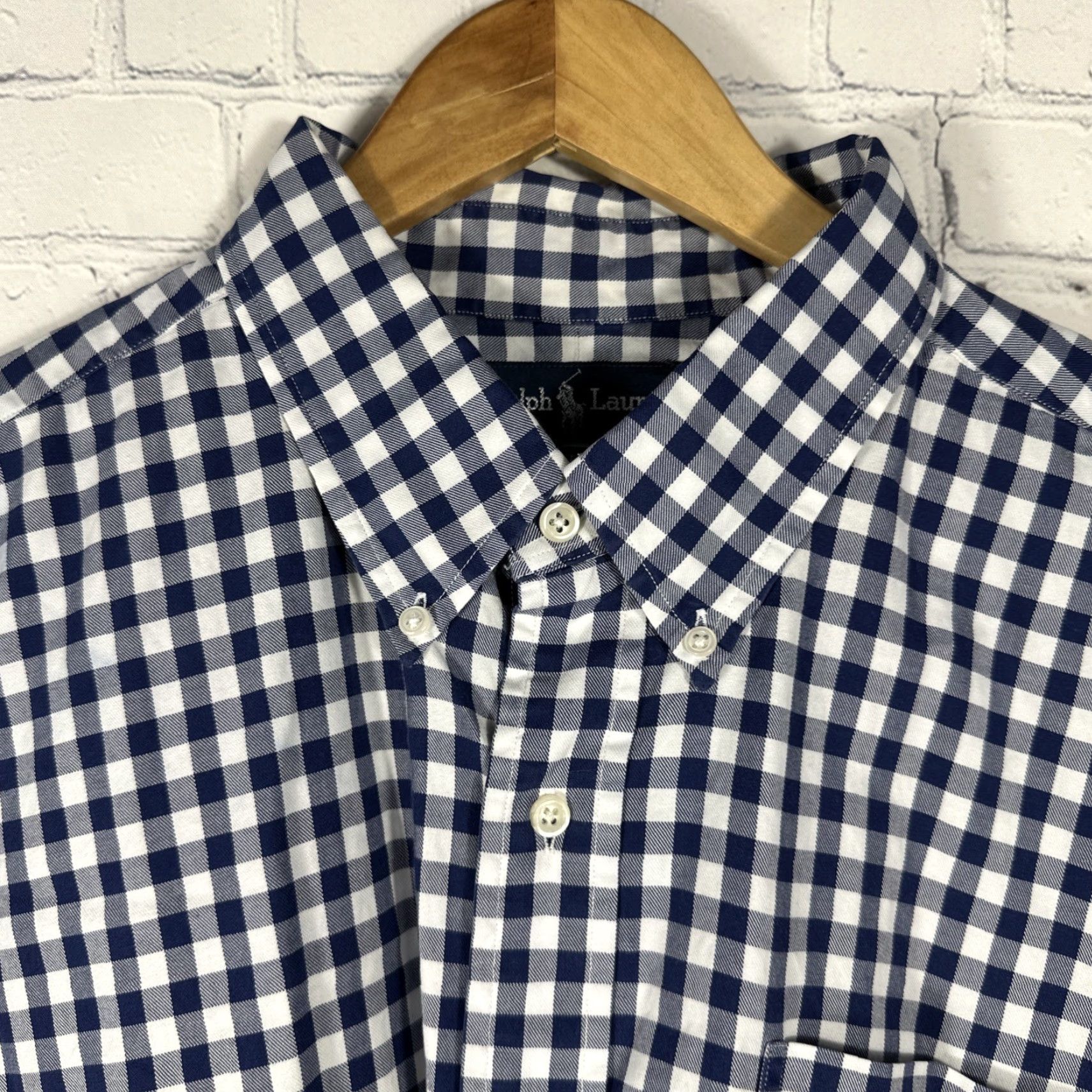 Ralph Lauren Ralph Lauren Shirt Mens Button Up XXL Blue White Check Bertrand 2XL Cotton Size US XXL / EU 58 / 5 - 3 Thumbnail
