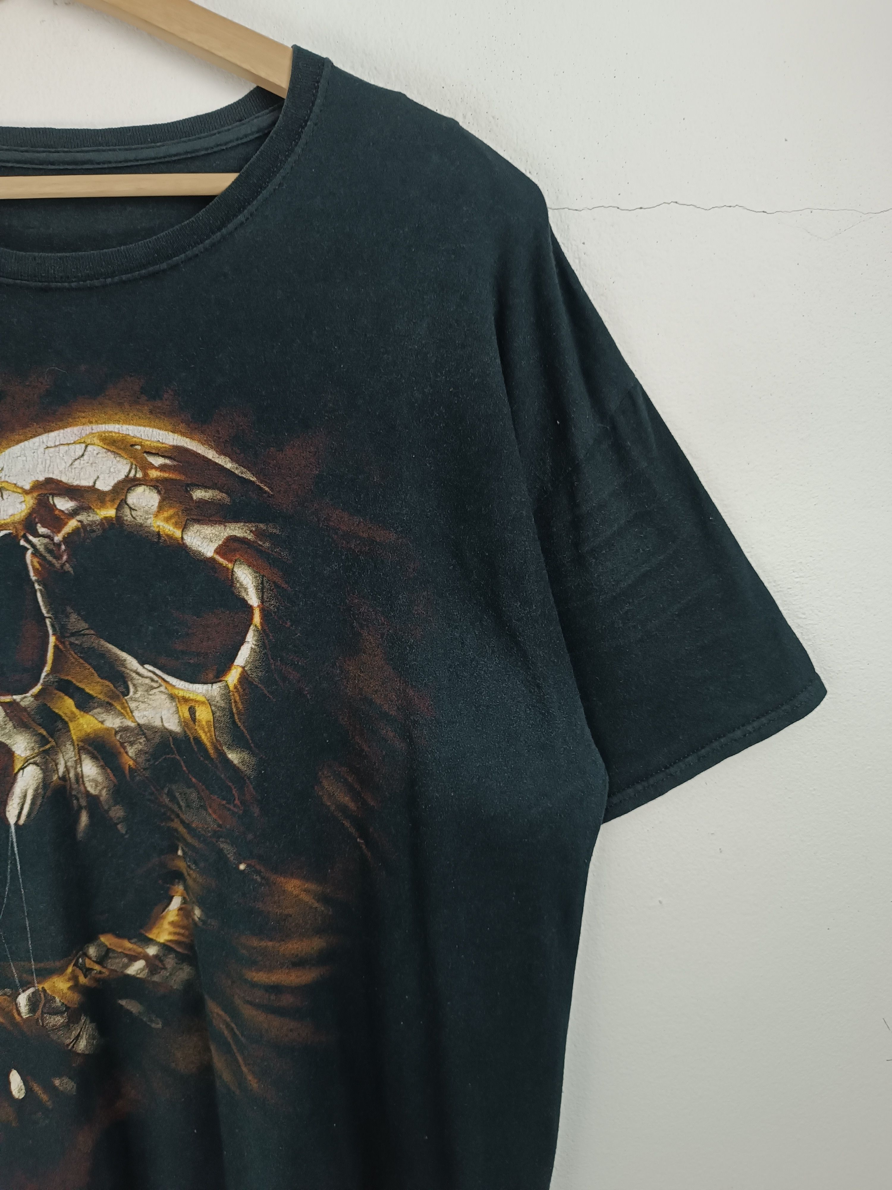 Vintage VINTAGE Y2K SCREAMING SKULL AFFLICTION METAL PUNK ROCK TEE Size US XL / EU 56 / 4 - 6 Thumbnail