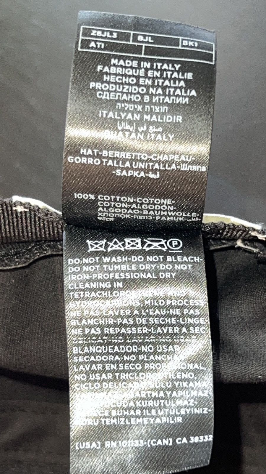Ermenegildo Zegna × Fear of God Fear Of God X Ermenegildo Zegna Baseball Hat Black Size ONE SIZE - 6 Thumbnail