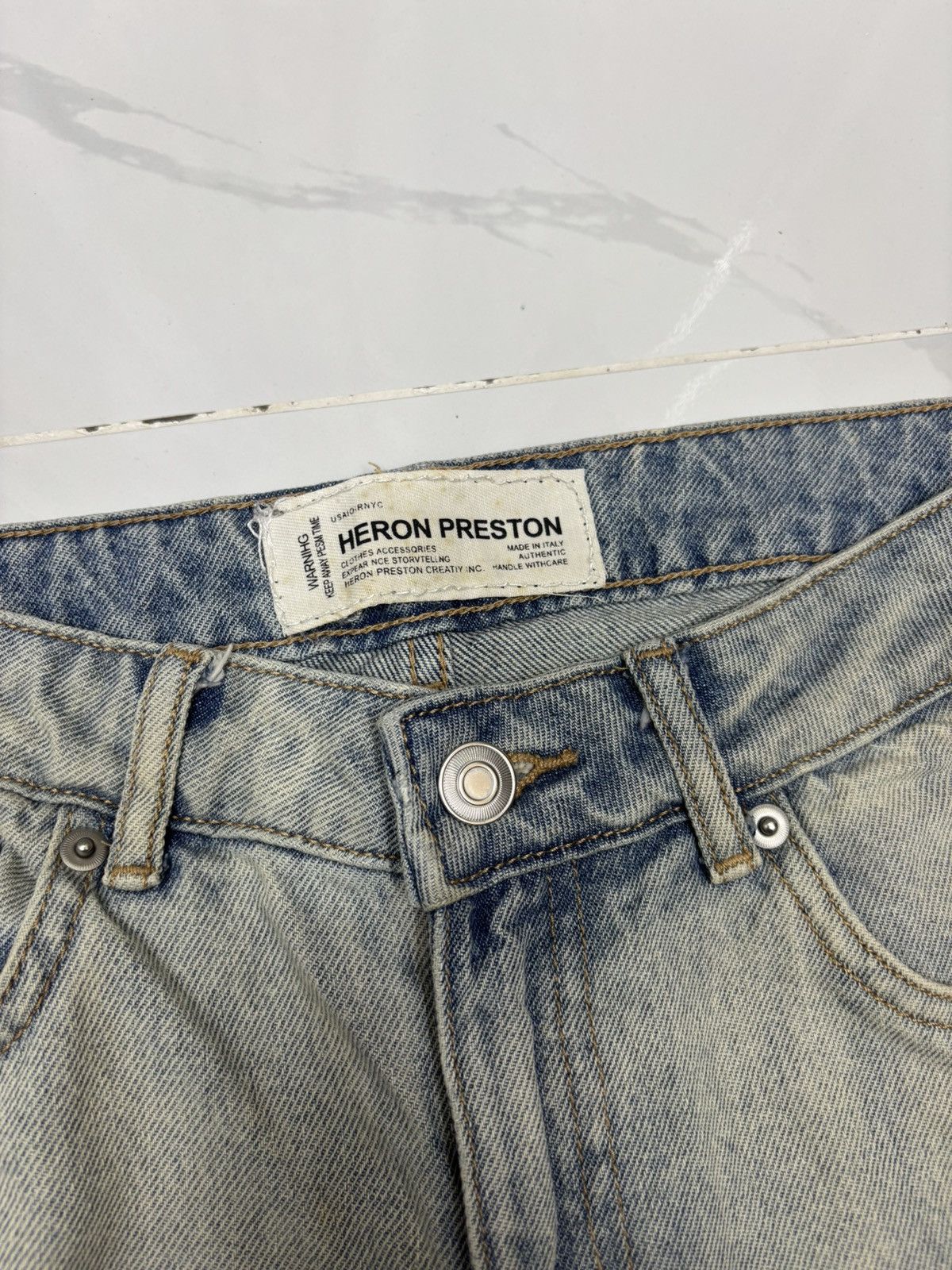Heron Preston Heron Preston Star Embroidery Custom Made Flare Jeans Size US 28 / EU 44 - 9 Thumbnail