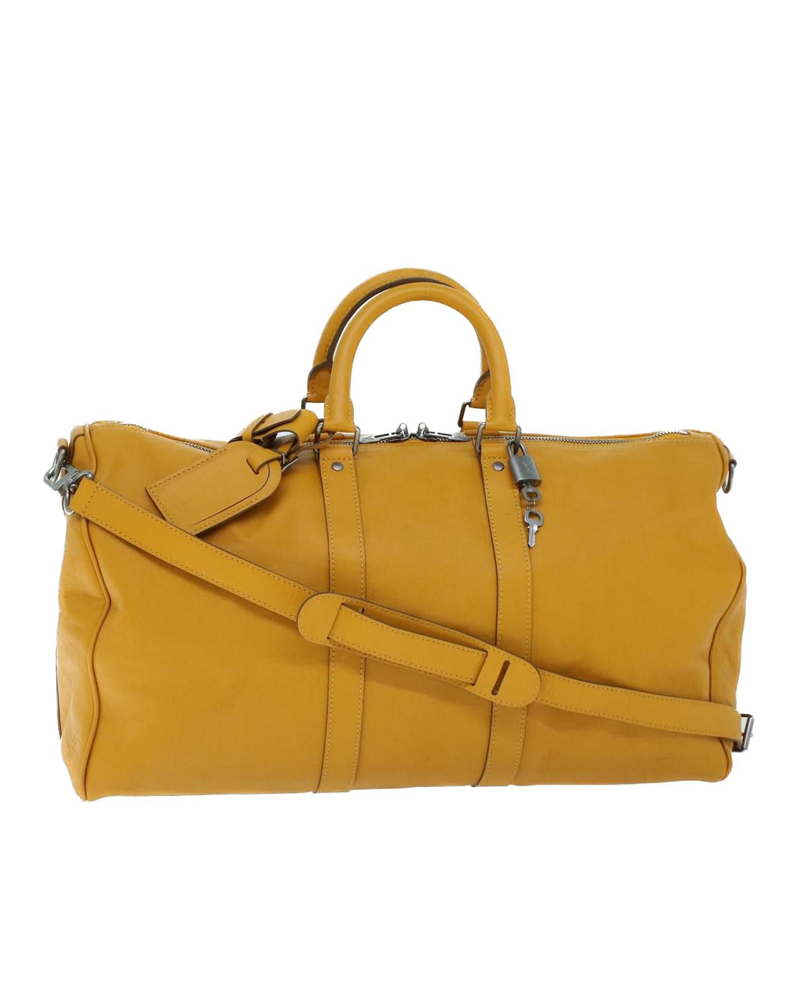 image of Louis Vuitton Camel Leather Boston Bag, Women's