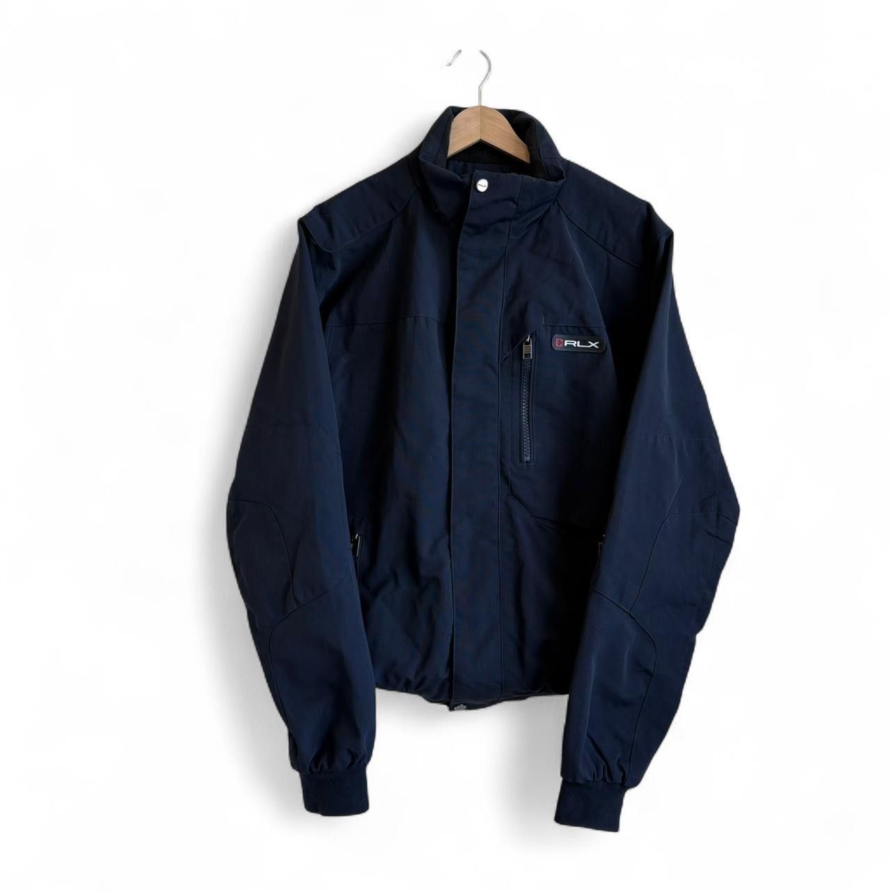 RLX Ralph Lauren RLX Ralph Lauren navy nylon dual zip biker jacket medium Size US M / EU 48-50 / 2 - 1 Thumbnail