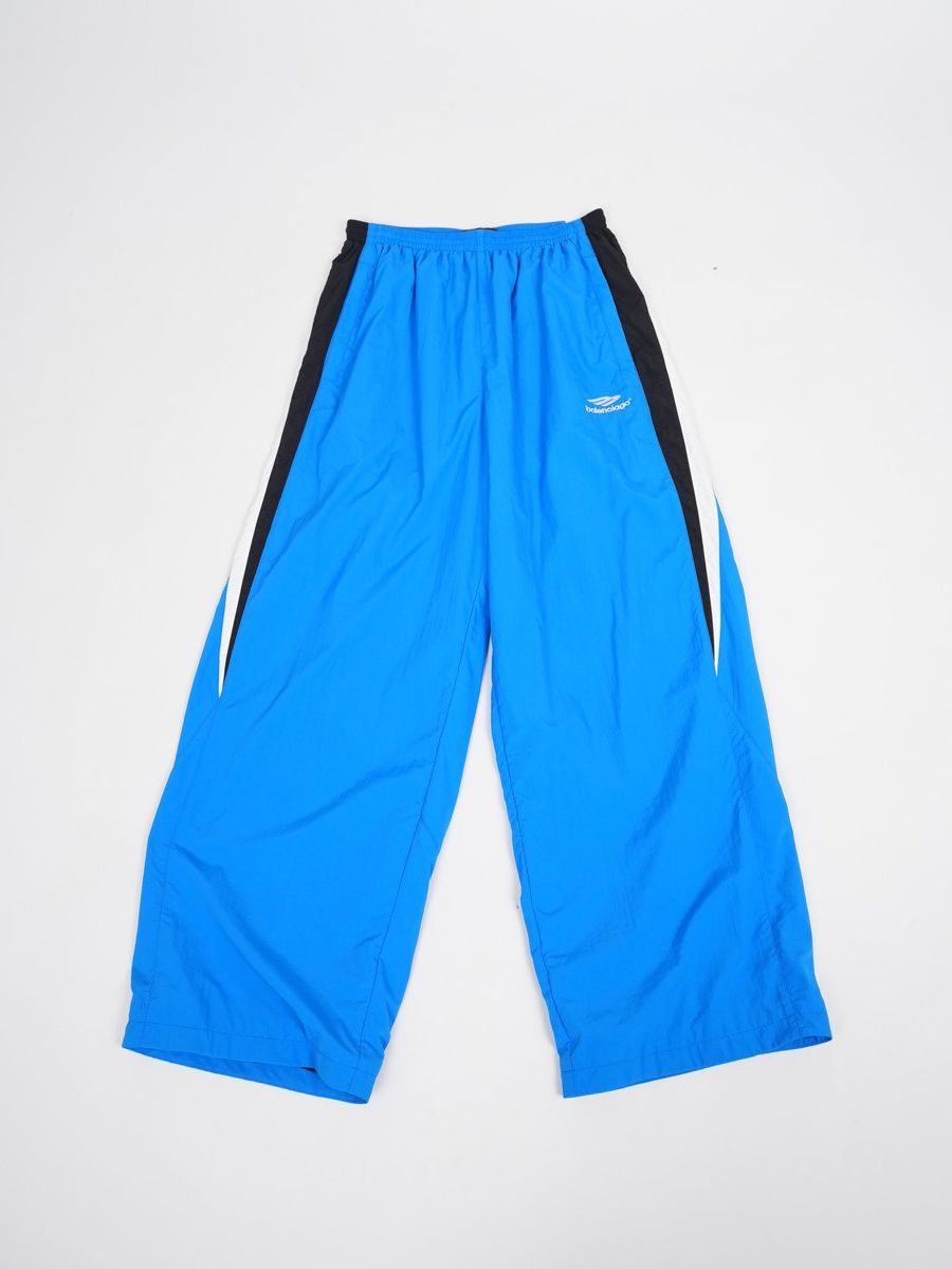 Image of Adidas Nylon Track Pants in Blue, Men's (Size 30)