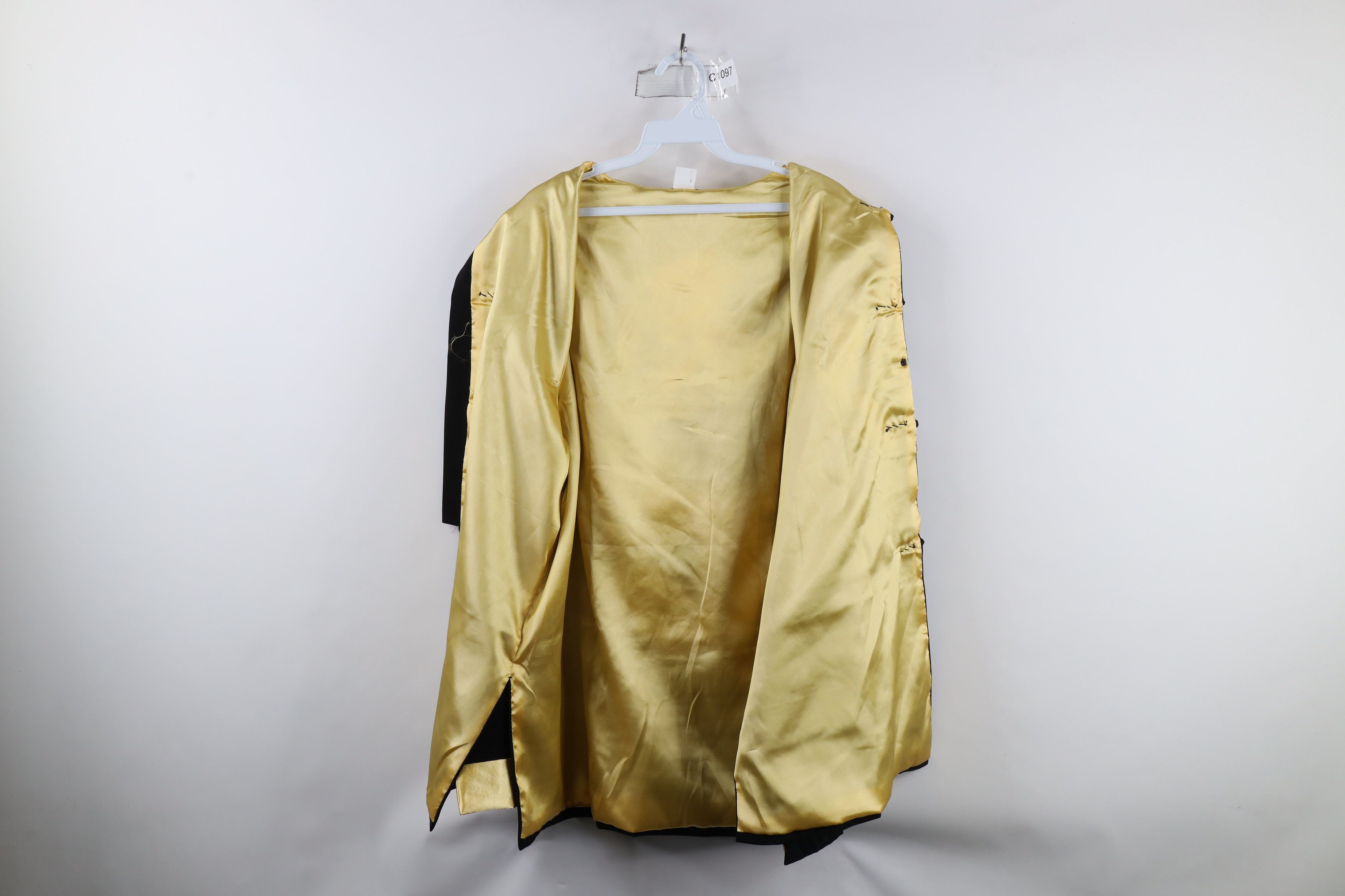 Vintage Vintage 90s Dragon Tie Button Kimono Jacket Black Gold Size US XXL / EU 58 / 5 - 11 Thumbnail