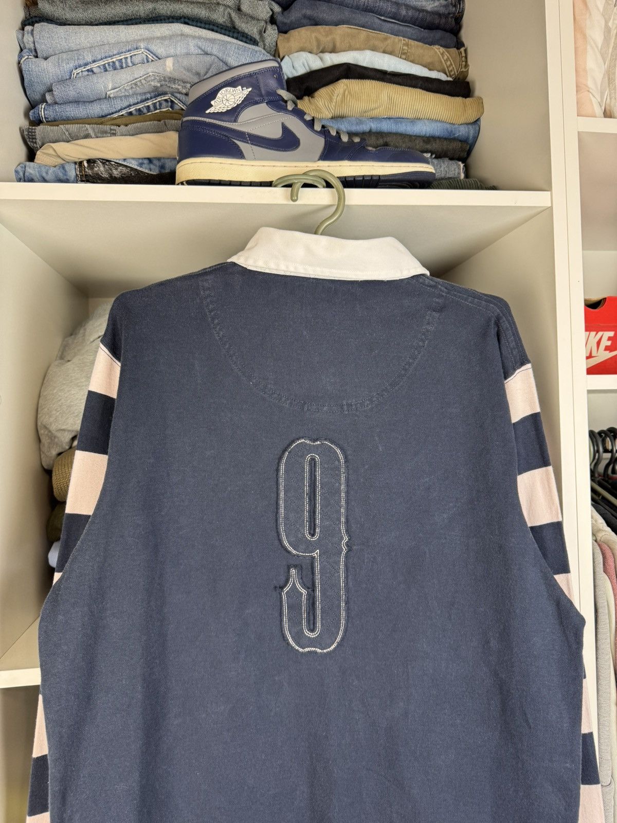 Nike Vintage Nike Scrum Half Long Sleeve Rugby Jersey Slim Fit Size US XL / EU 56 / 4 - 19 Thumbnail