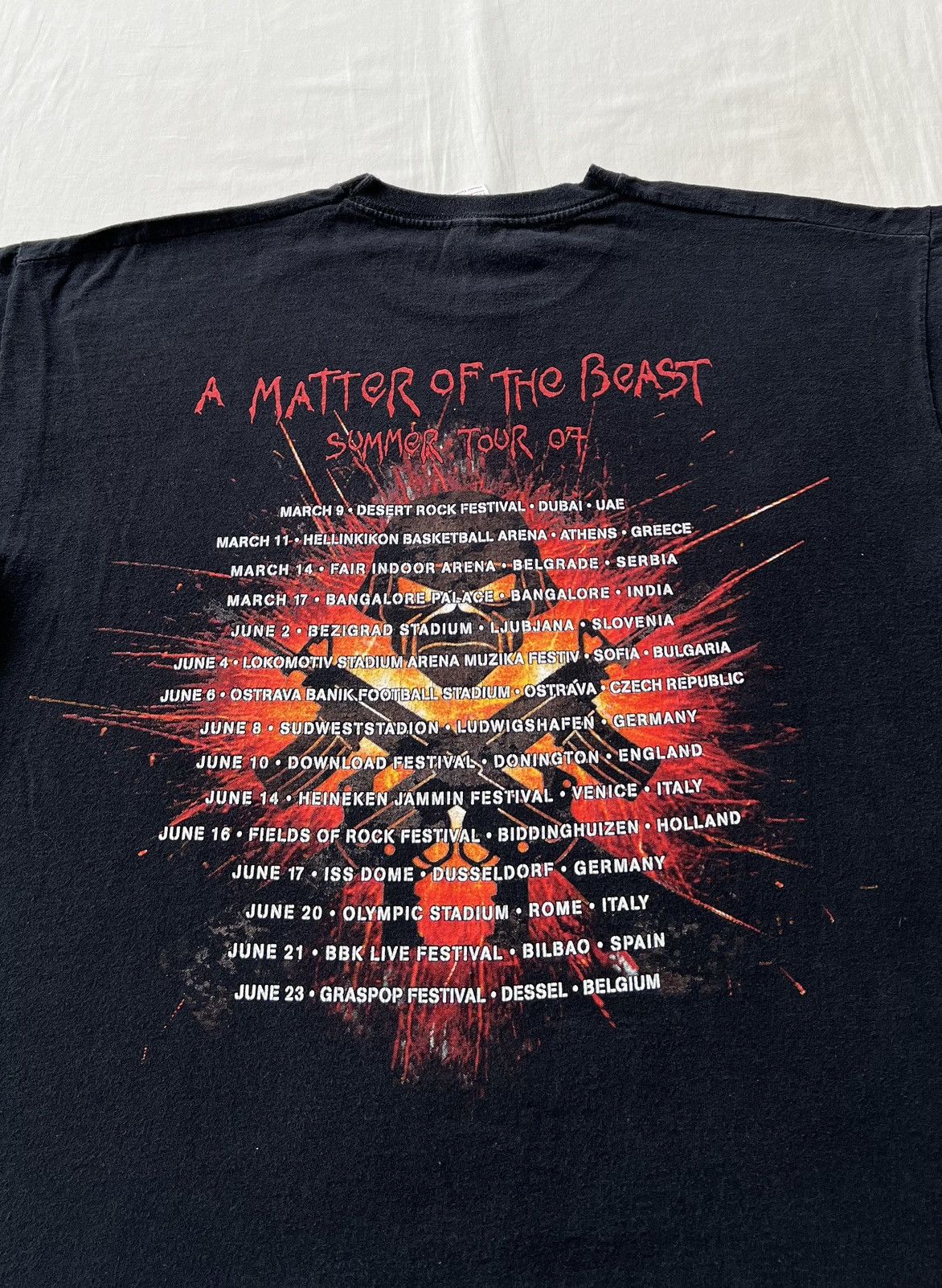 Band Tees Vintage 2006 Iron Maiden A Matter Of Life And Death T-shirt Size US L / EU 52-54 / 3 - 13 Thumbnail