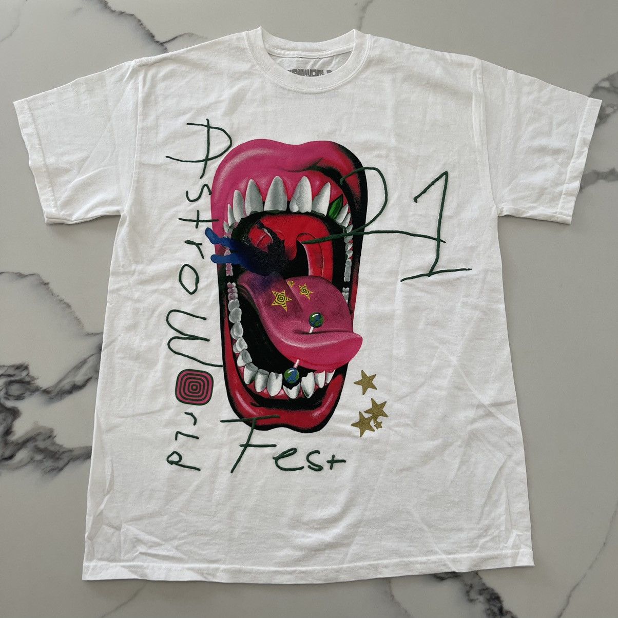 Travis Scott Travis Scott Astroworld Fest 2021 Mouth Shirt Sz Small NEW Size US S / EU 44-46 / 1 - 1 Thumbnail