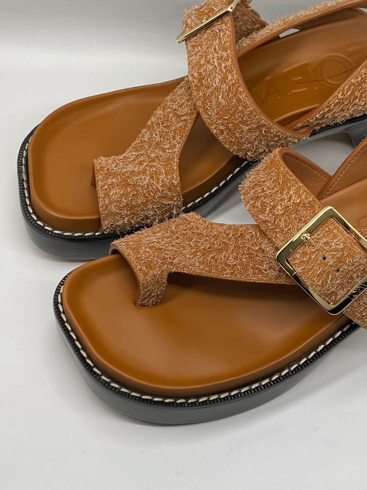 Loewe Loewe Ease heel suede sandal size 39 Size US 9 / IT 39 - 8 Thumbnail