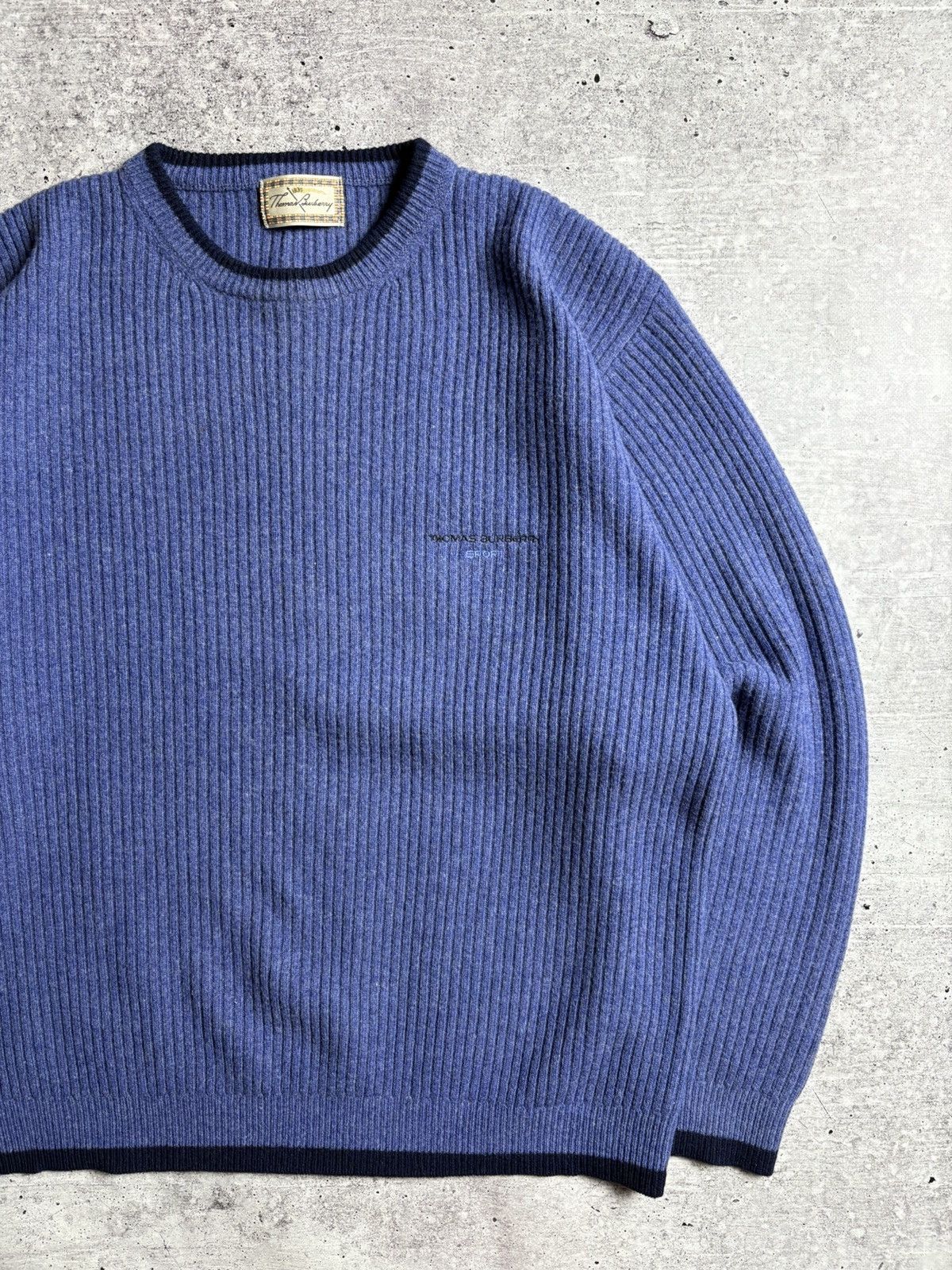 Burberry Thomas Burberry Vintage Wool Sweater Size US M / EU 48-50 / 2 - 1 Thumbnail