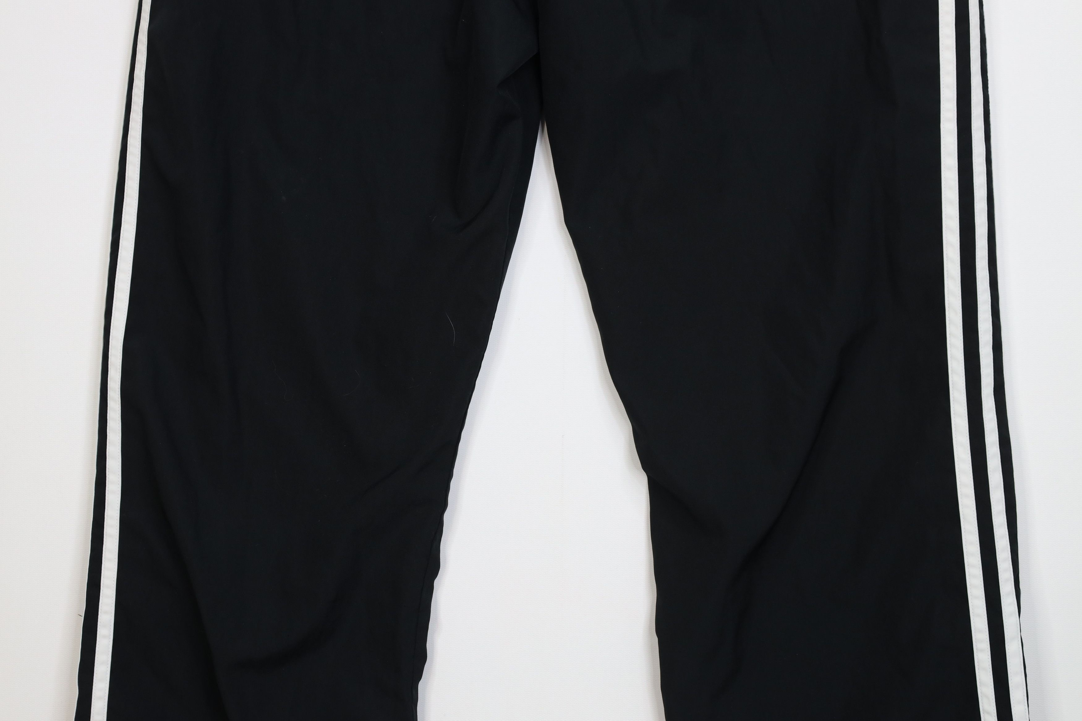 Adidas Vintage Y2K Adidas Lined Wide Leg Windbreaker Pants Black Size US 32 / EU 48 - 13 Thumbnail