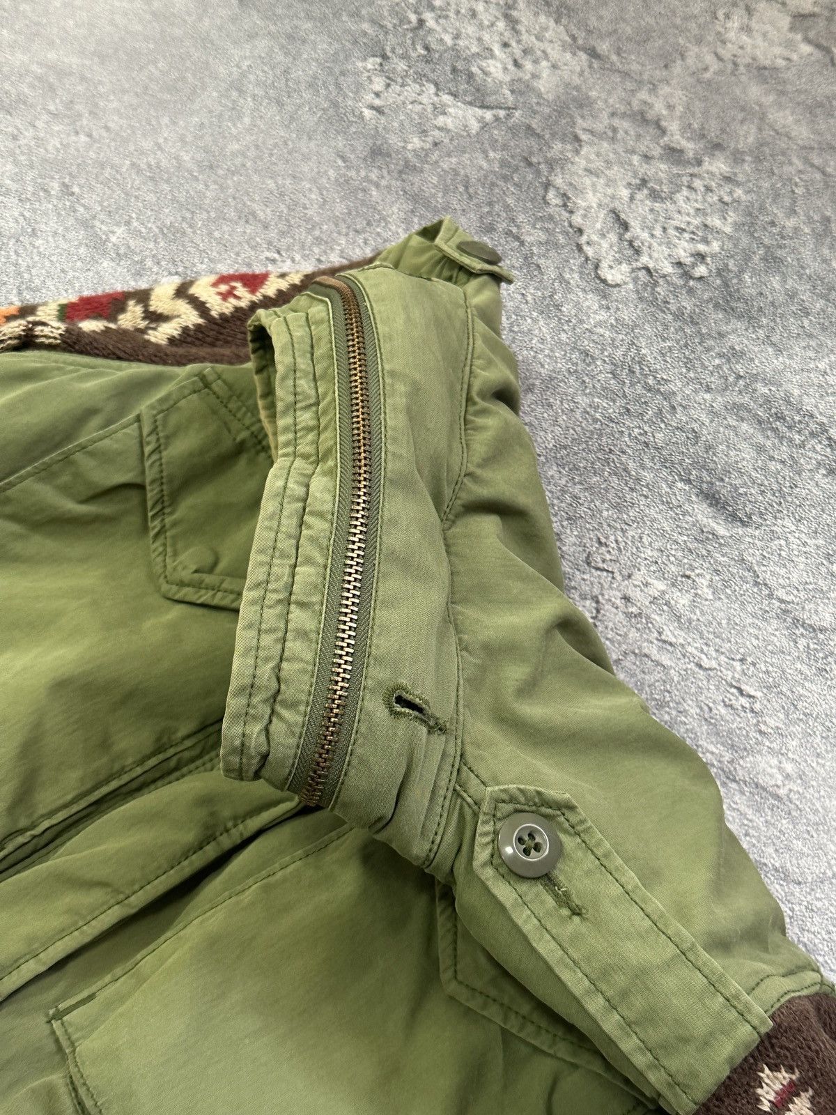 Denim & Supply Ralph Lauren Denim & Supply Ralph Lauren Aztec Sleeve M-65 Jacket L Size S / US 4 / IT 40 - 13 Thumbnail