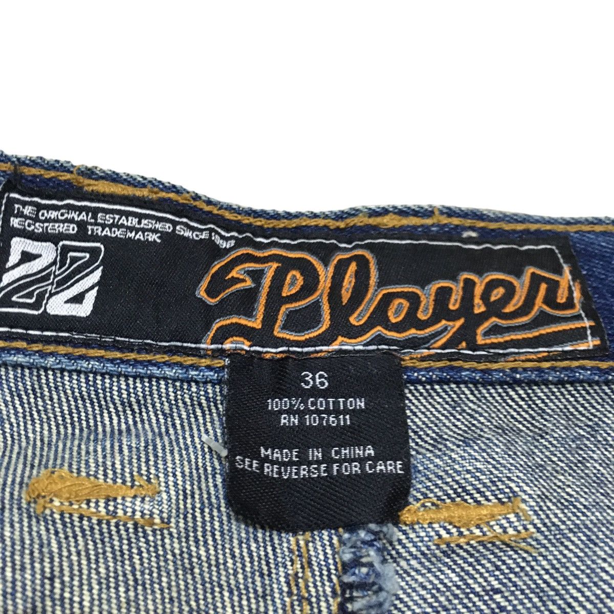Rap Tees Rare Design Vintage Brand Player69 Baggy Jeans 2000s Size US 36 / EU 52 - 7 Thumbnail