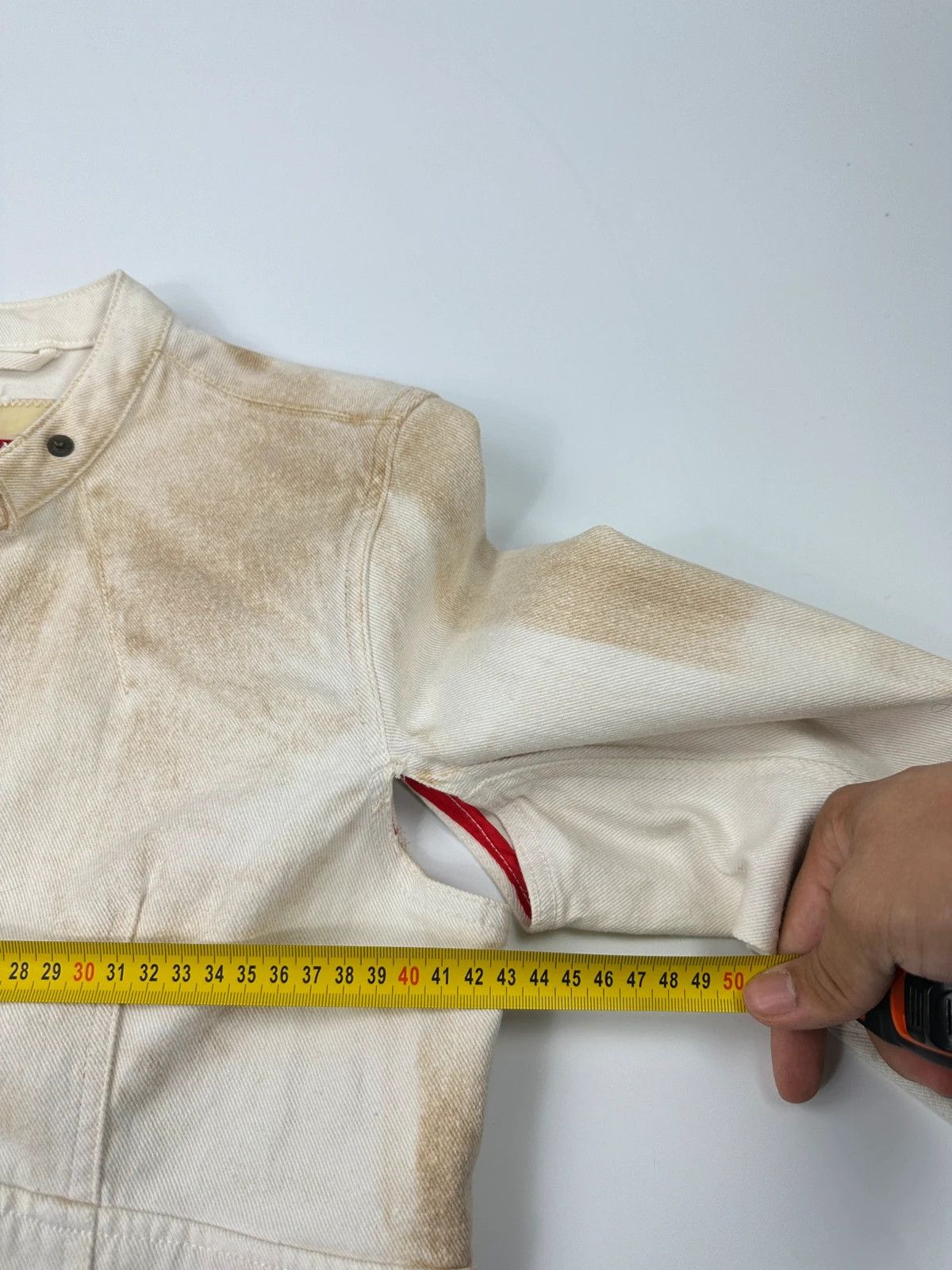 Prada Prada Sport SS2003 White Dust Fade Wash Denim Lace Jacket Size M / US 6-8 / IT 42-44 - 16 Thumbnail