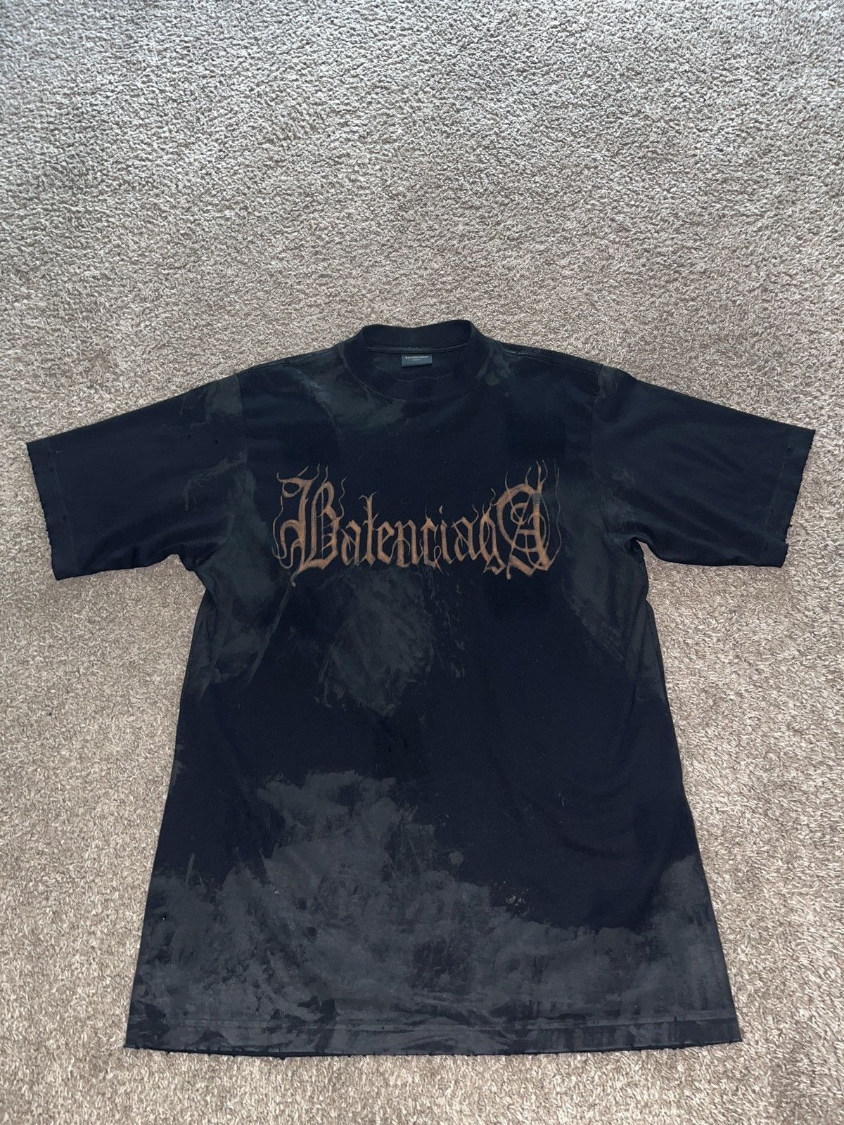 Balenciaga Balenciaga Heavy Metal Tee Size US S / EU 44-46 / 1 - 1 Thumbnail
