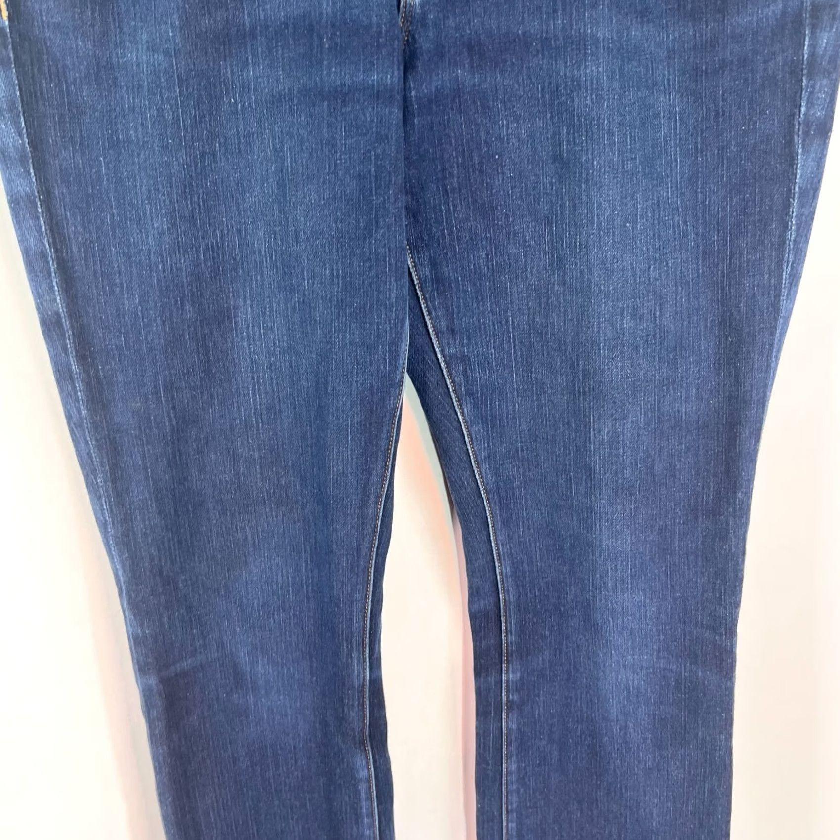 J Brand J Brand Womens Straight Jeans Blue Size 29 Regular Rise 30in Waist 33in Inseam 5-Pocket Denim Pants Capable of Machine Washable Size 29" - 3 Thumbnail