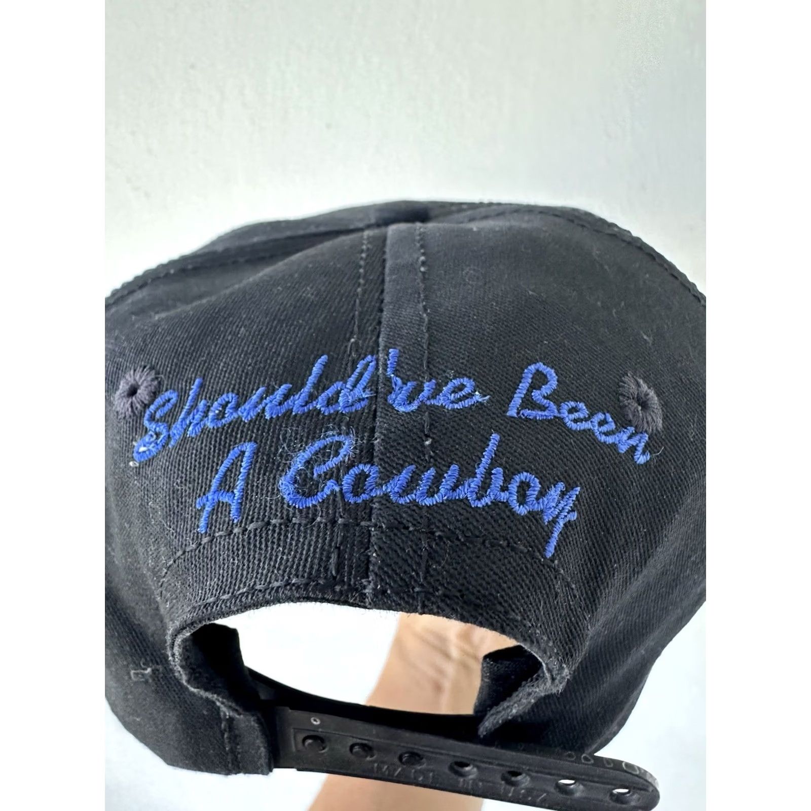 Vintage VINTAGE Toby Keith Hat - Should’ve Been A Cowboy 90s Promo NWOT Men Black Cotton Canvas Snapback Adjustable Size ONE SIZE - 5 Thumbnail