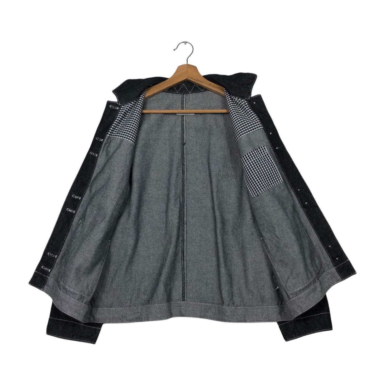 Japanese Brand 📌Vintage Denim Jacket Pou Dou Dou Trucker Issey Miyake Size US M / EU 48-50 / 2 - 14 Thumbnail