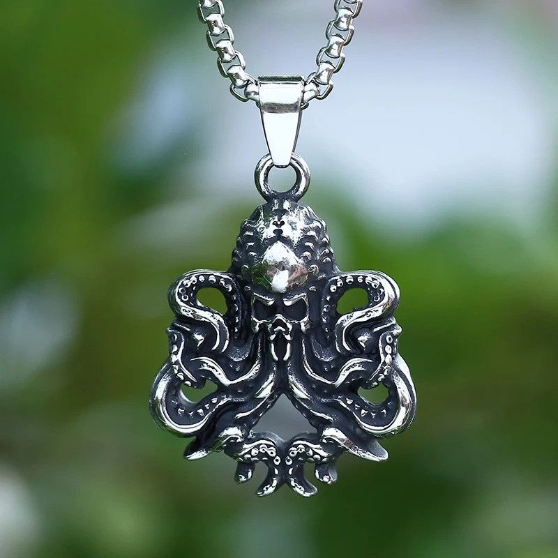 Japanese Brand × Jewelry Octopus Skull Pendant Necklace 2025 Size ONE SIZE - 1 Thumbnail