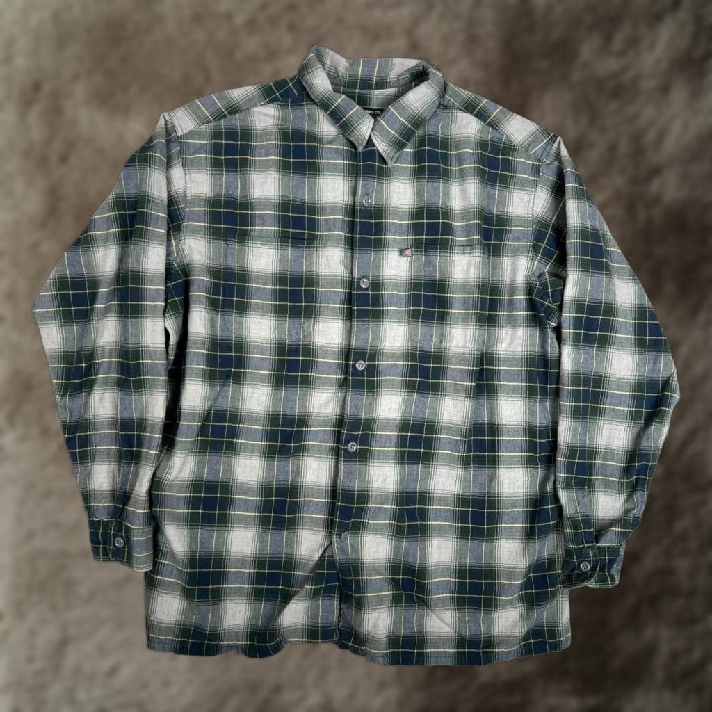 Polo Ralph Lauren VINTAGE Polo Jeans Co Ralph Lauren Shirt Mens Large Green Plaid Flannel Button Up Y2K Size US L / EU 52-54 / 3 - 1 Thumbnail