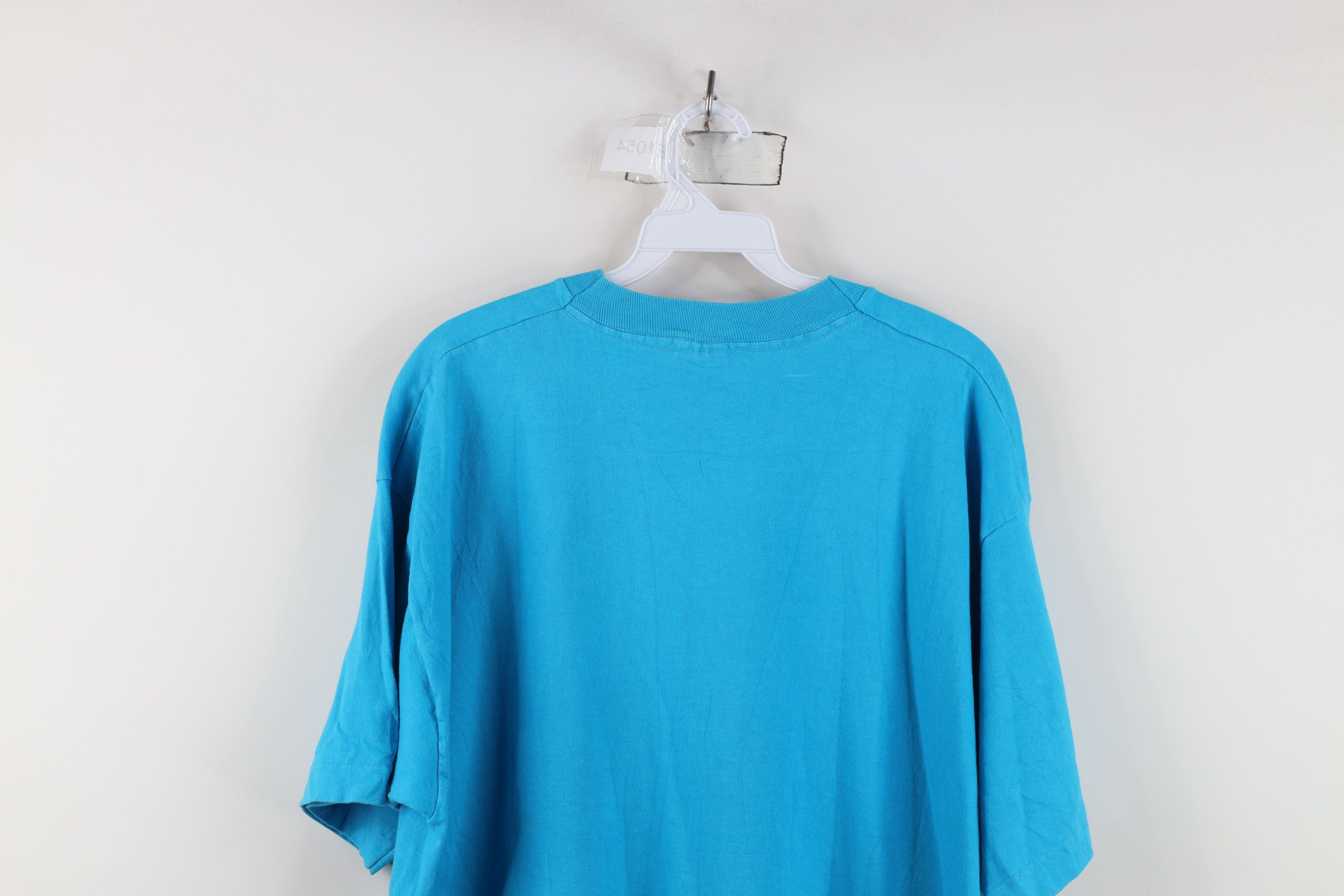 Vintage Vintage 90s Streetwear Mailbox Bird Flower T-Shirt Blue Size XL / US 12-14 / IT 48-50 - 10 Thumbnail