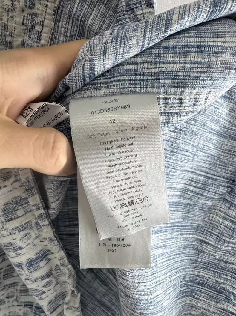 Dior Dior Oblique Denim Shirt in Misty Blue-2505 Size US L / EU 52-54 / 3 - 4 Thumbnail
